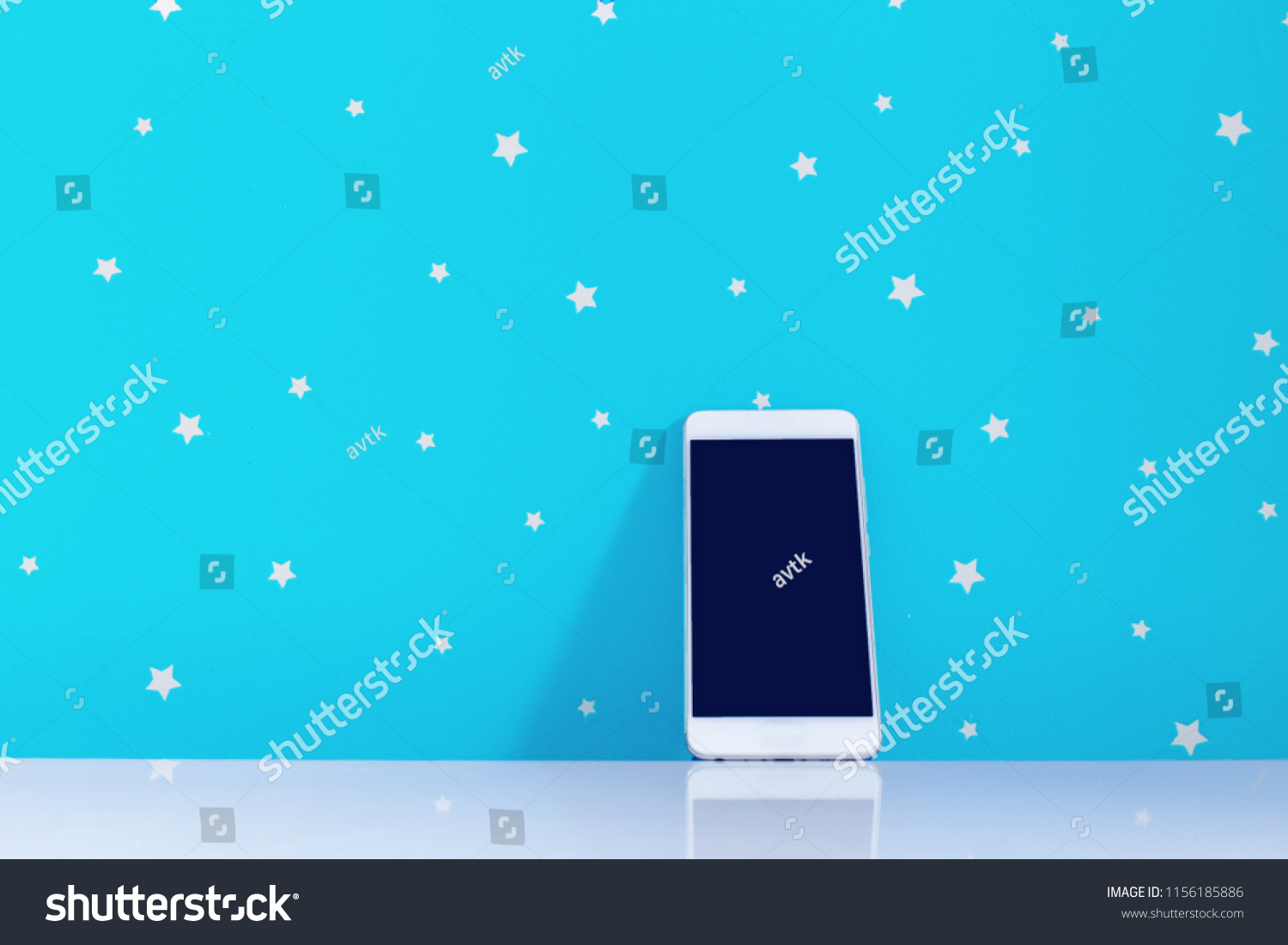 Phone On Table Kids Room Place Stock Photo Edit Now 1156185886