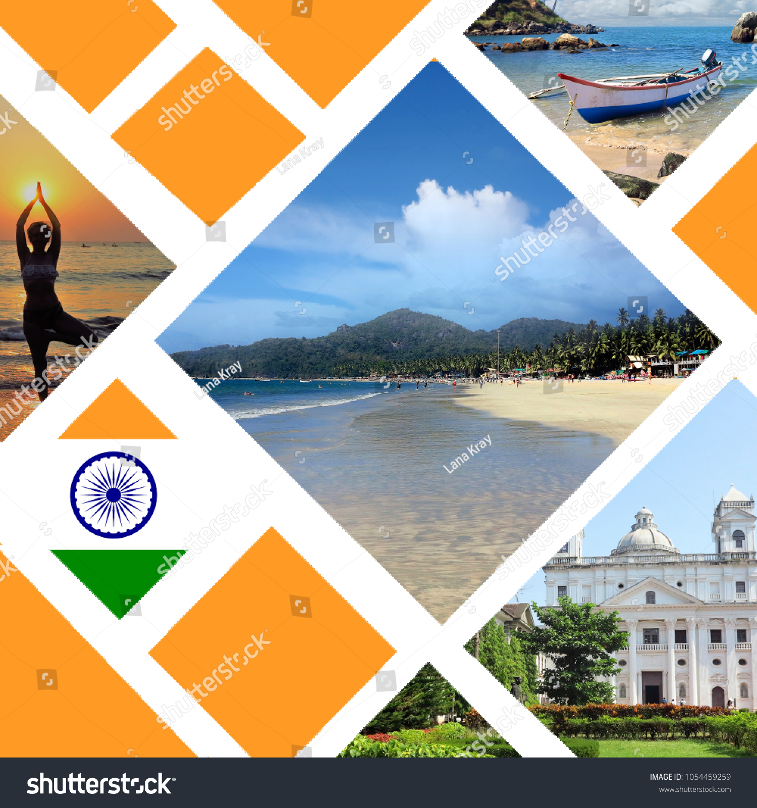 Goa Tourist Places Collage