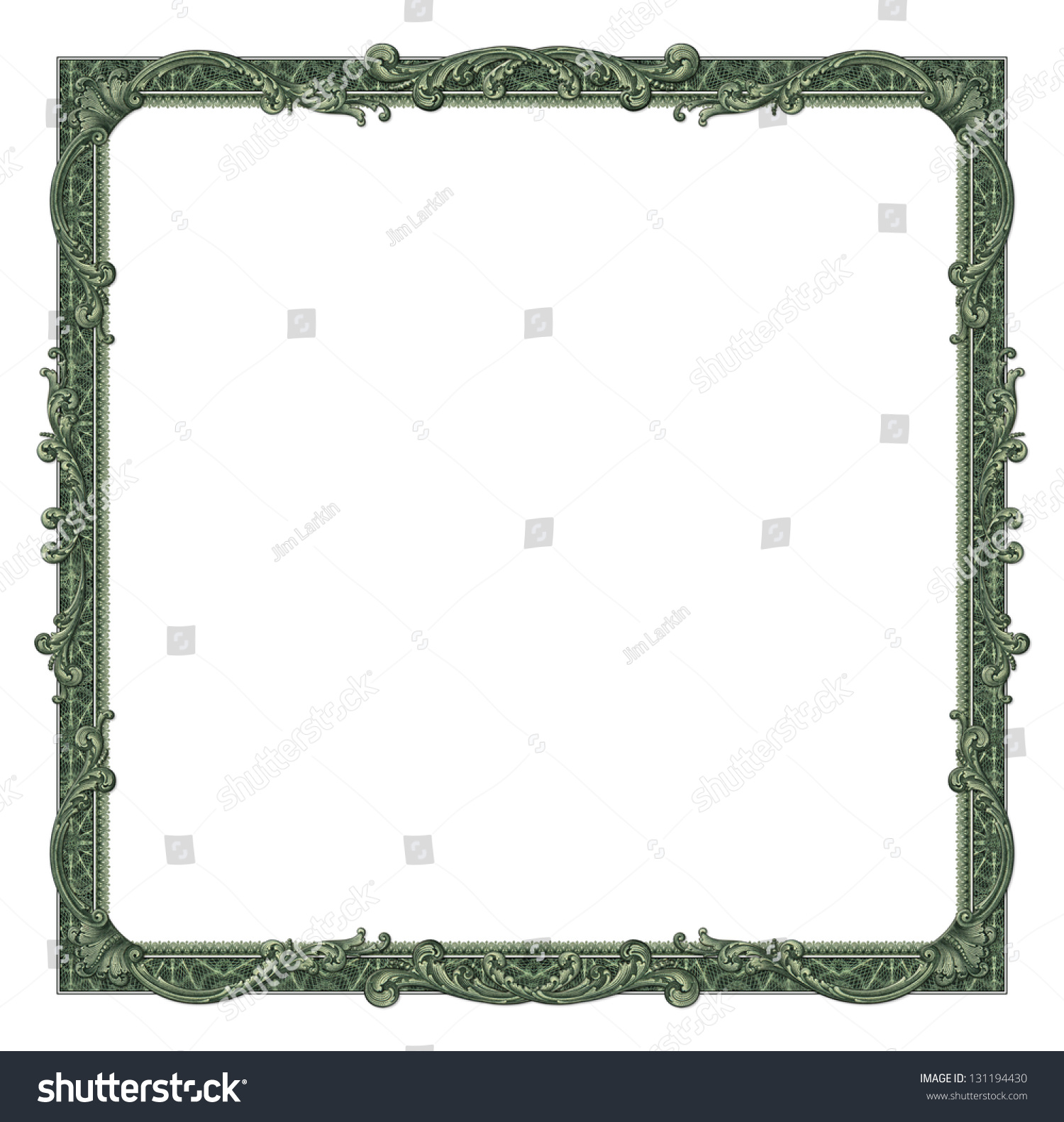 Photoillustration Borderframe Using Elements Dollar Bill Stock ...