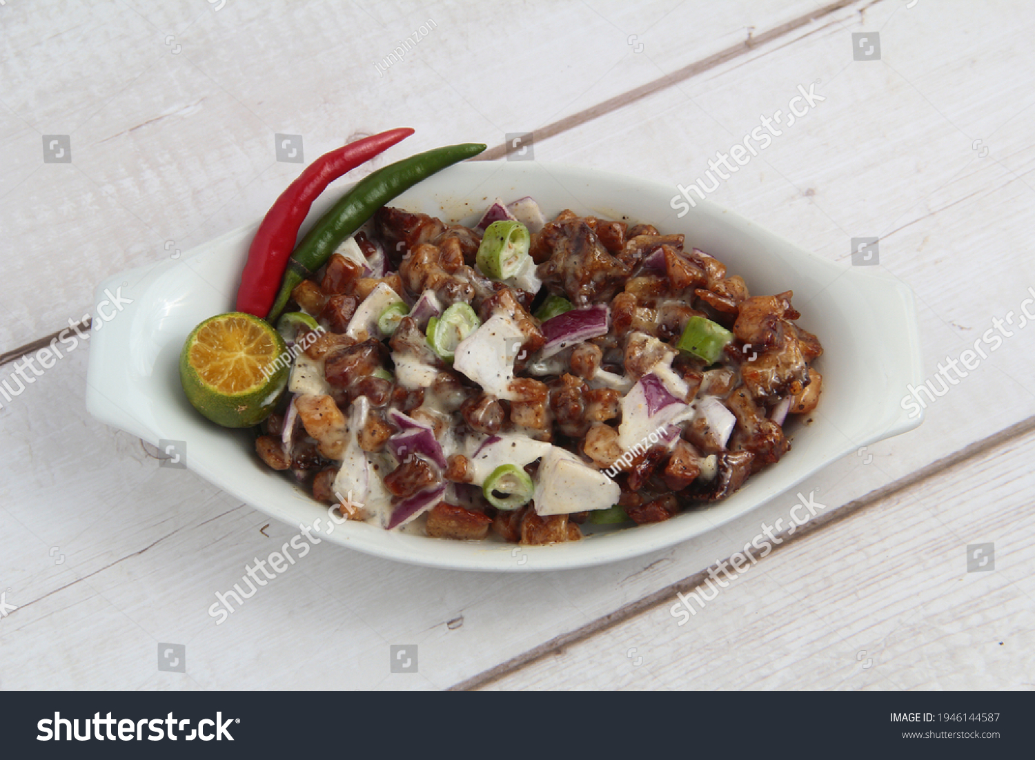 Photo Freshly Cooked Filipino Food Called Stock Photo