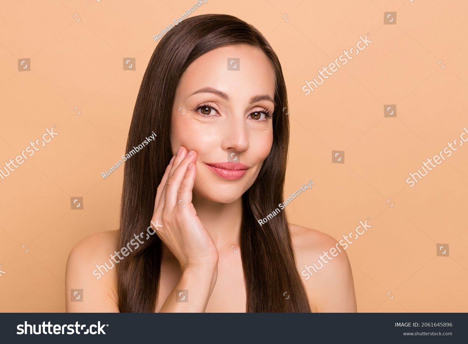 Photo Pretty Positive Mature Woman Naked Stock Photo Shutterstock