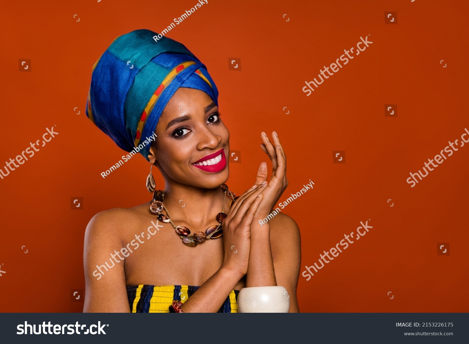 Photo Sweet Adorable Lady Dressed Traditional Stock Photo 2153226175 ...