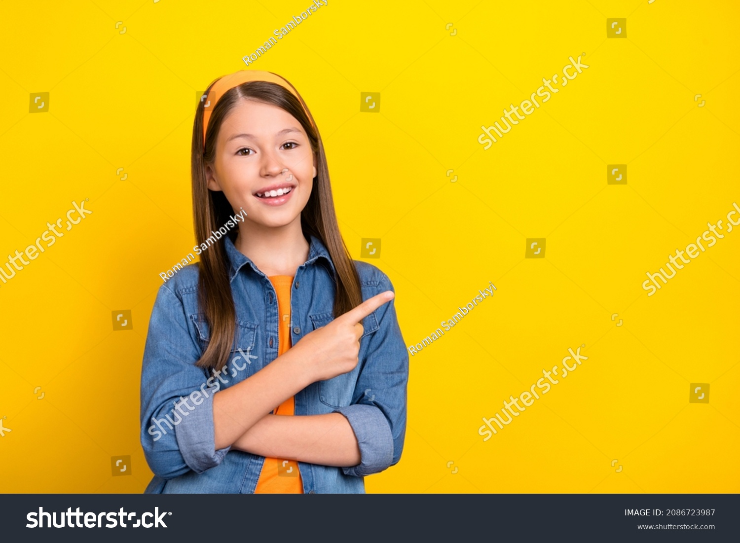 Photo Sweet Charming Preteen Girl Dressed Stock Photo (Edit Now) 2086723987