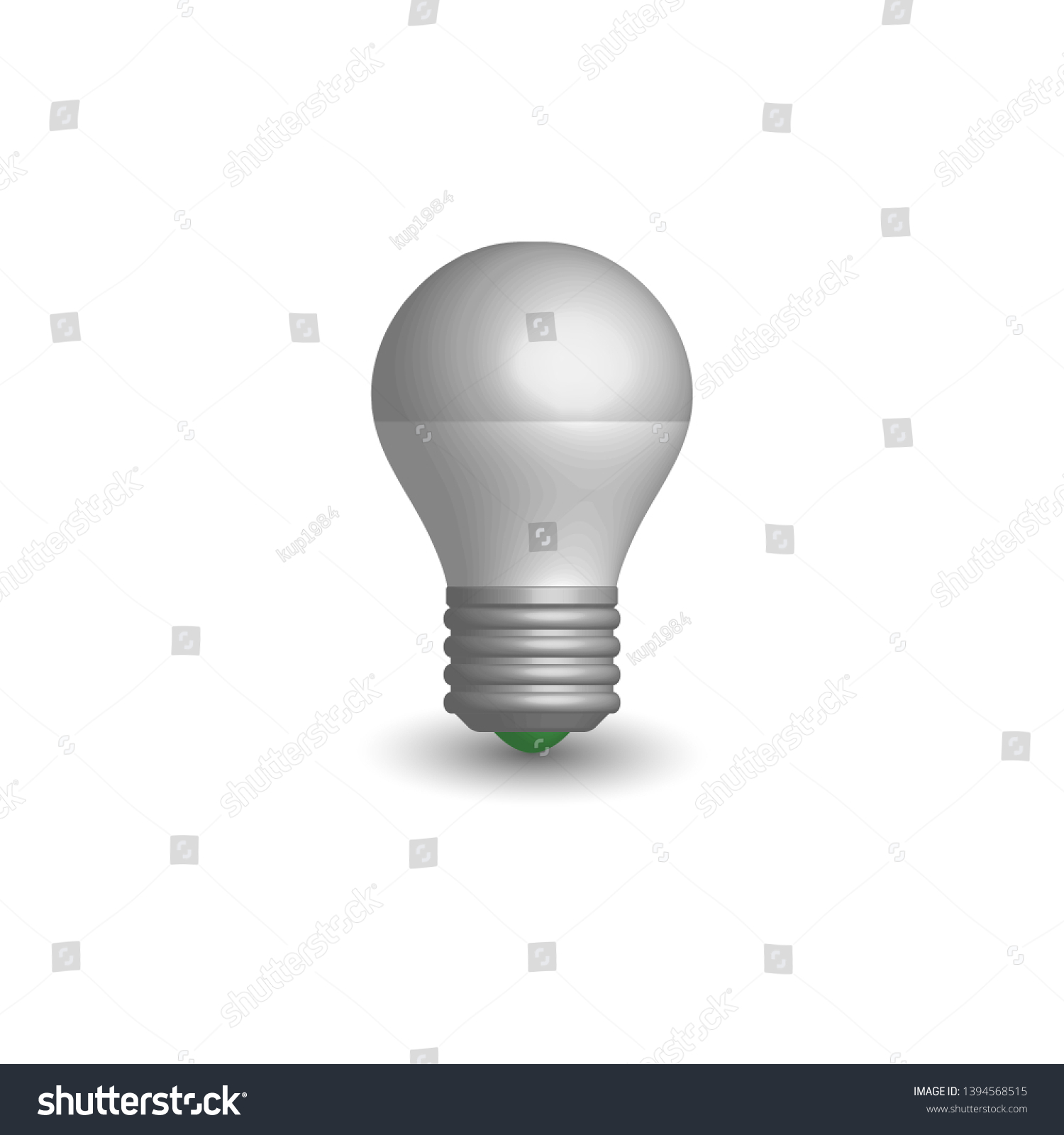 recommend clip art: Photo realistic LED and energy-saving light bulb. Element for the design of electrical components. 3D style, illustration.