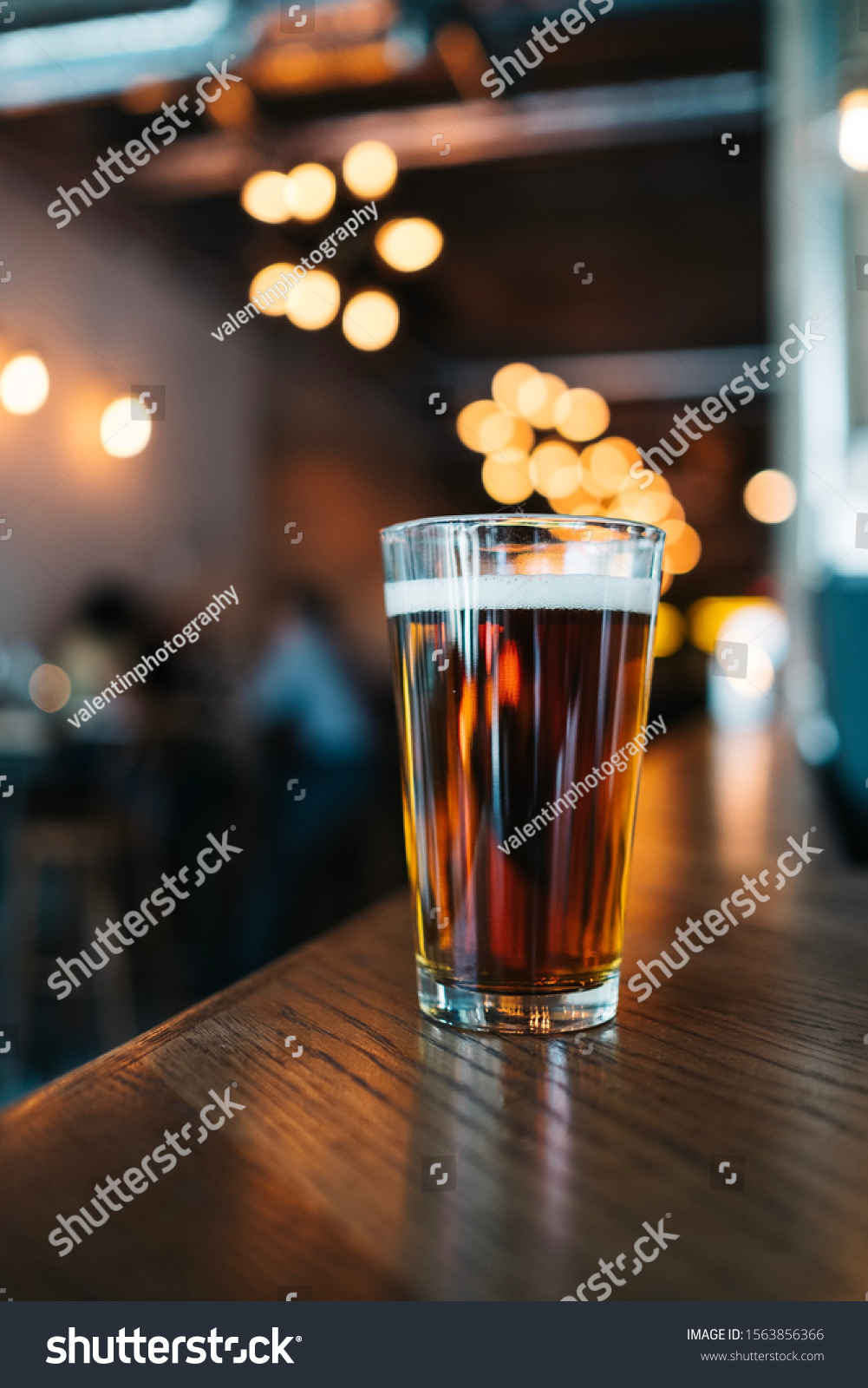 Photograph Simple Glass Beer Cheers Stock Photo (Edit Now) 1563856366