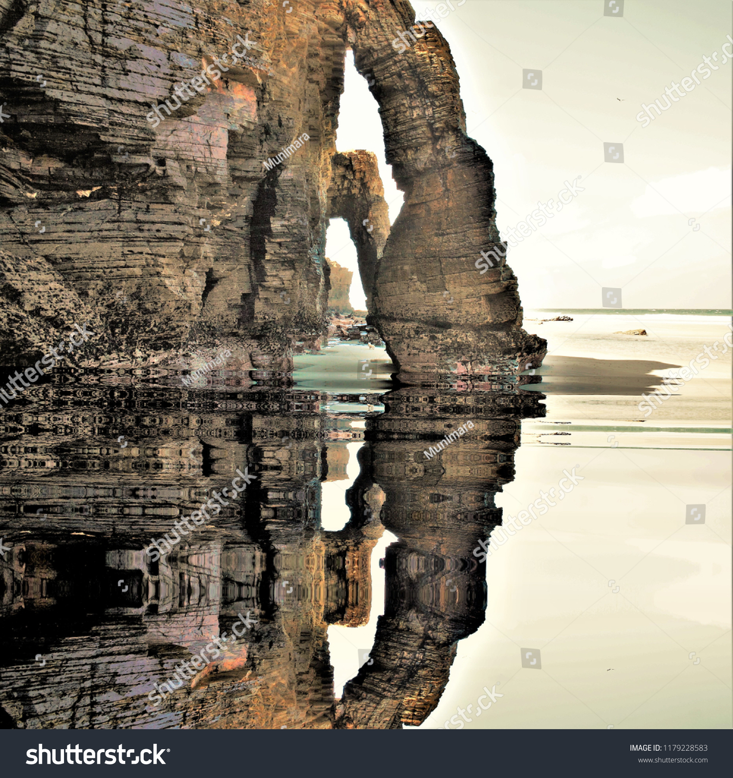 Photography Reflection Water Famous Stone Arches Stock Photo Edit Now 1179228583