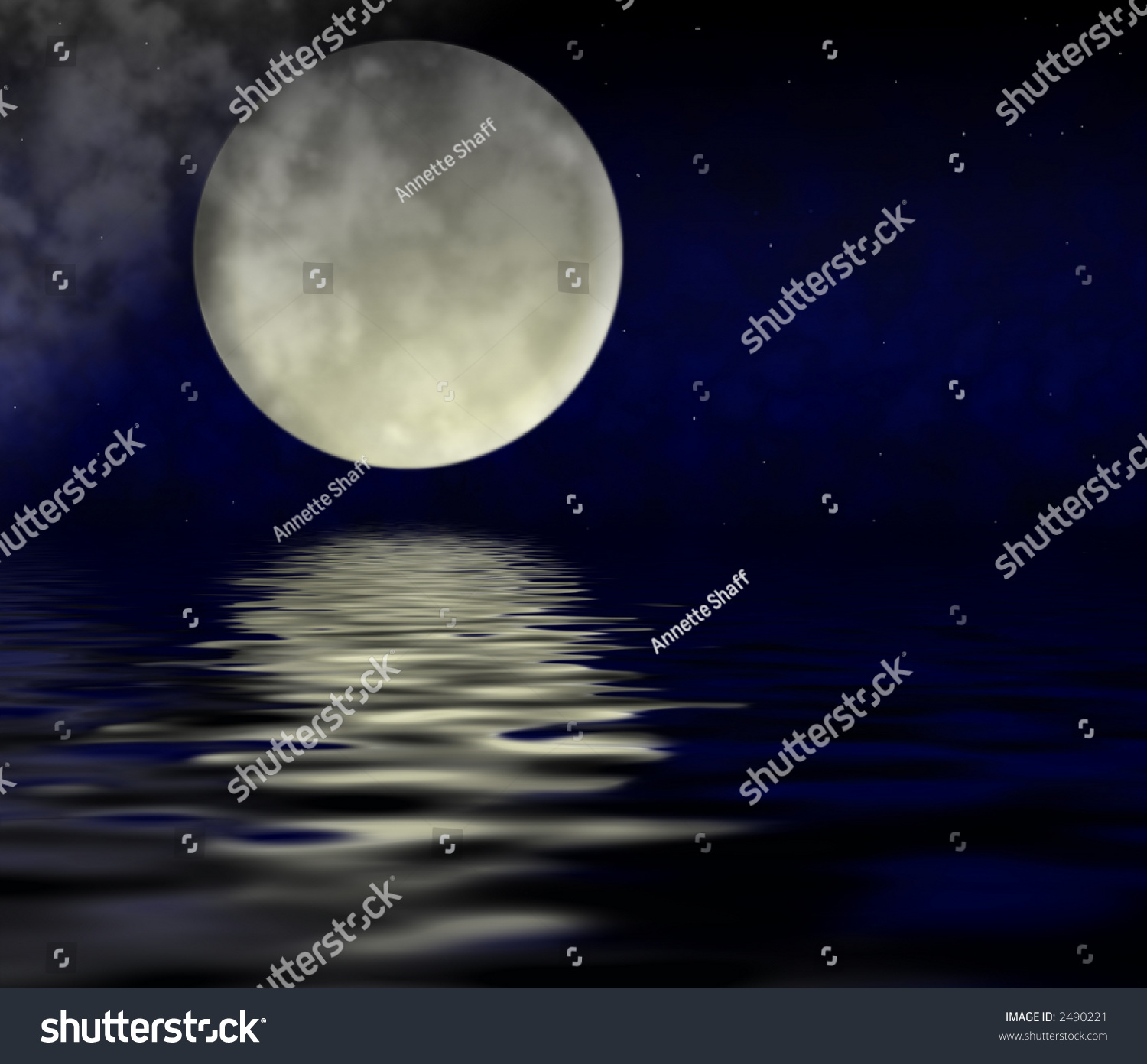 Photoshop Moon Rendering Stock Photo 2490221 : Shutterstock