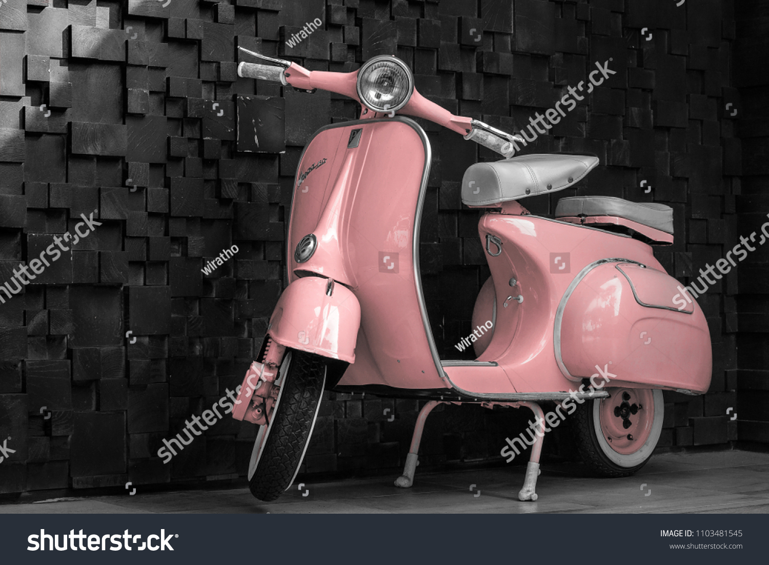 pastel pink vespa