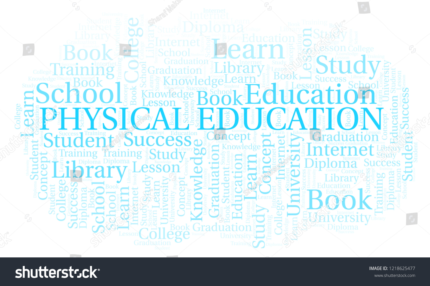 Physical Education Word Cloud Stock Illustration 1218625477 Shutterstock 8562