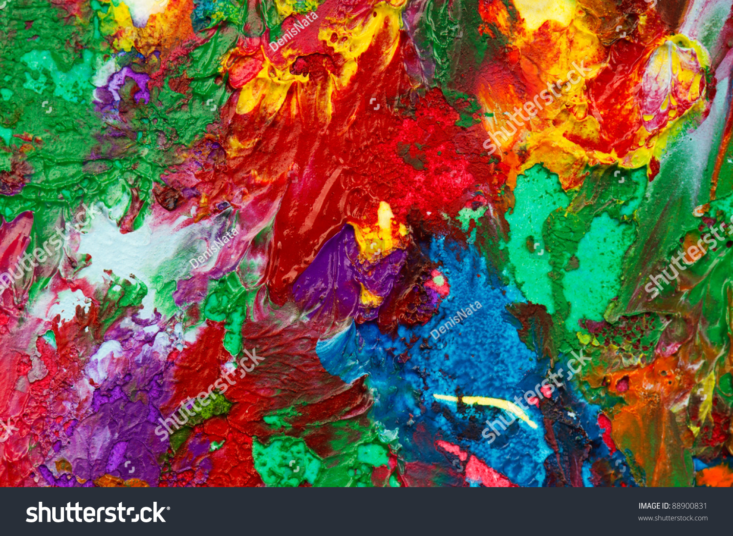 Picture Abstract Painted Canvas Multicolor Background Stock Photo ...