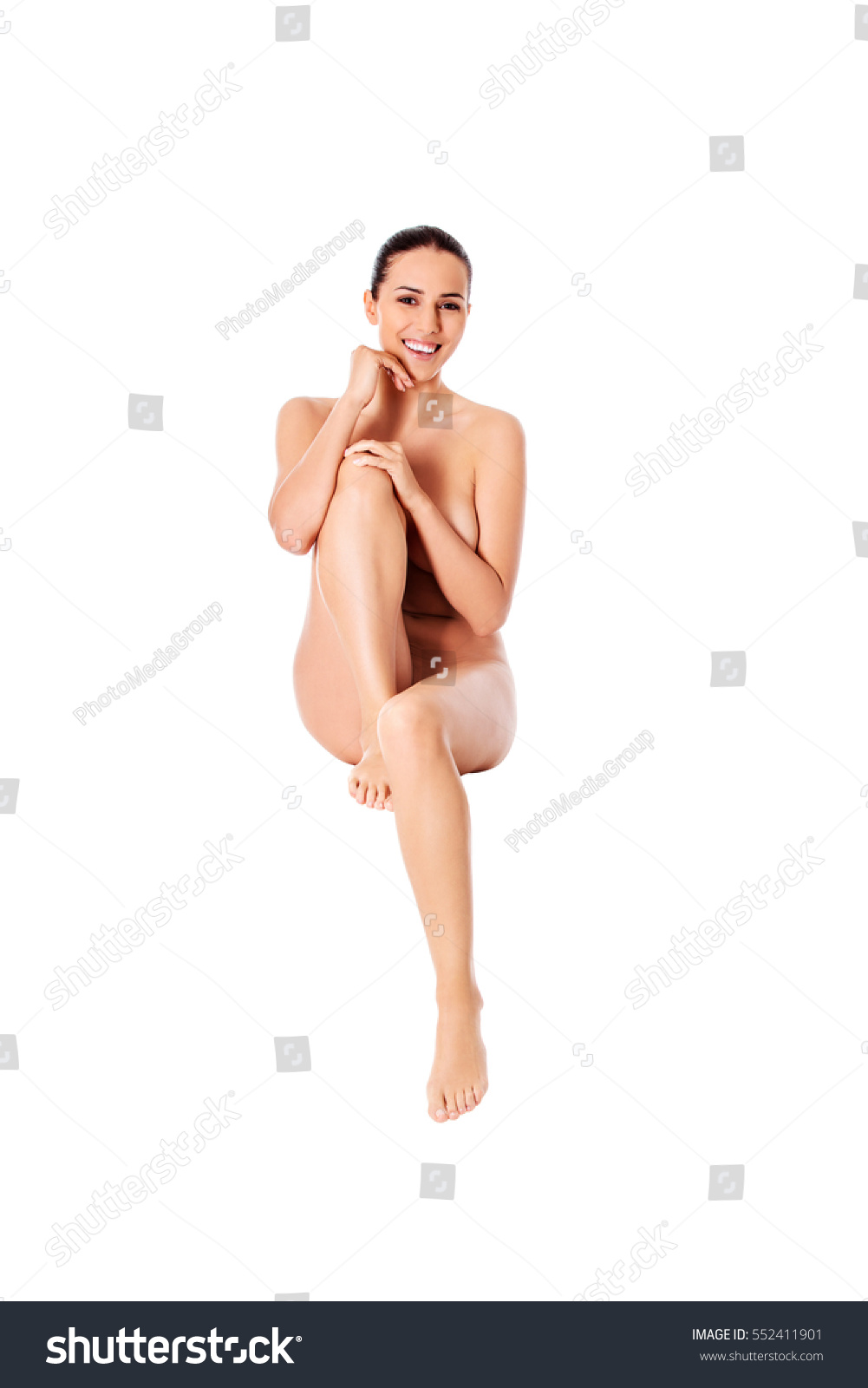 Picture Healthy Naked Woman Perfect Body Foto Stok 552411901 Shutterstock