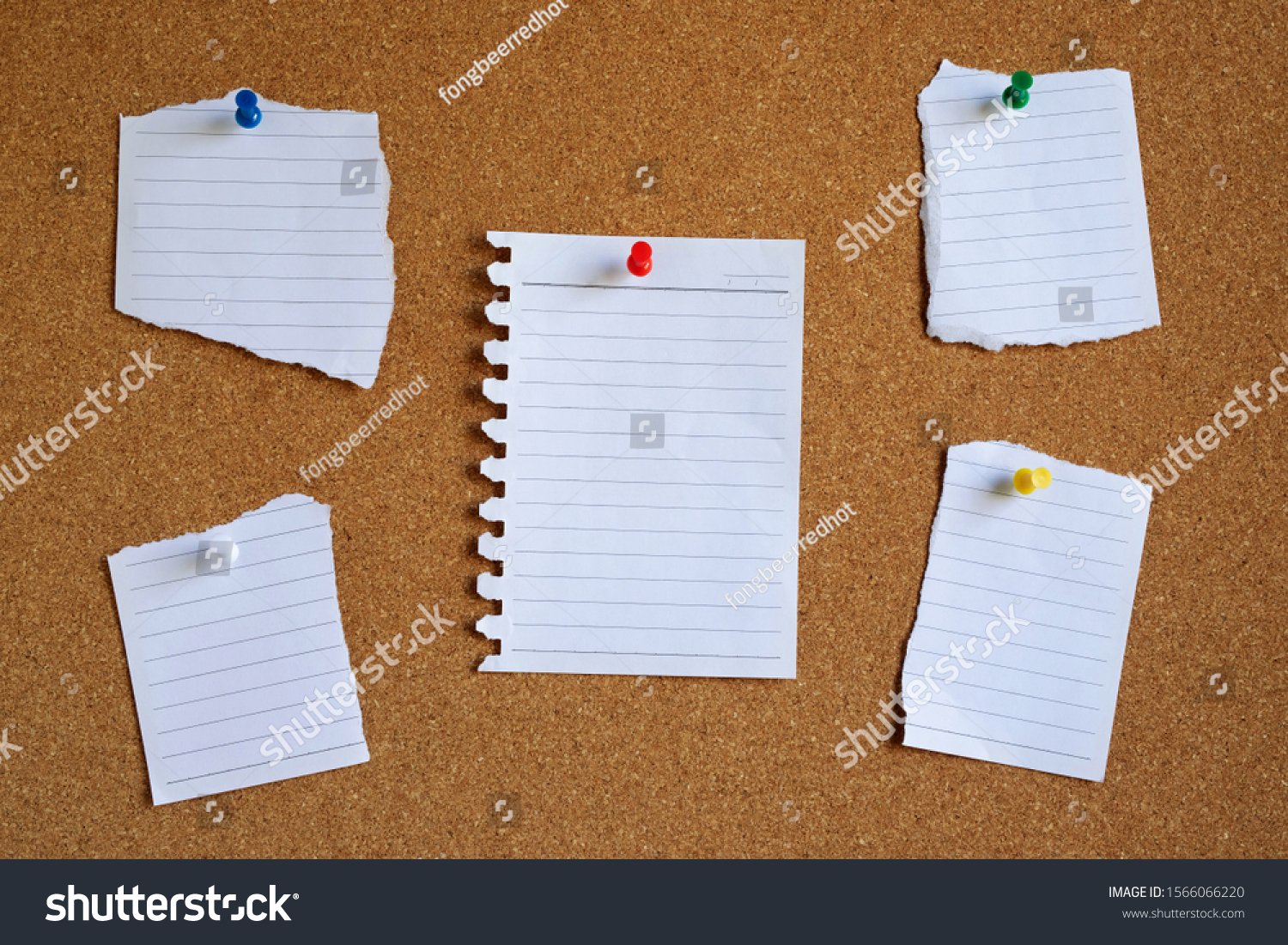 Piece Paper Blank White Note Pad Stock Photo Edit Now