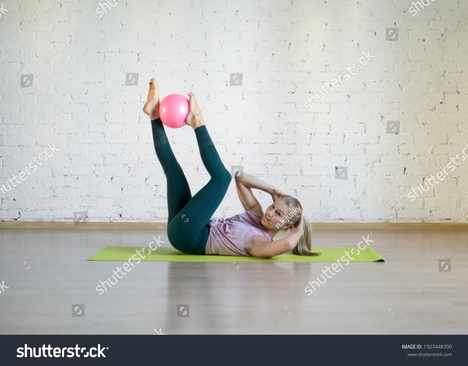 yoga with small ball