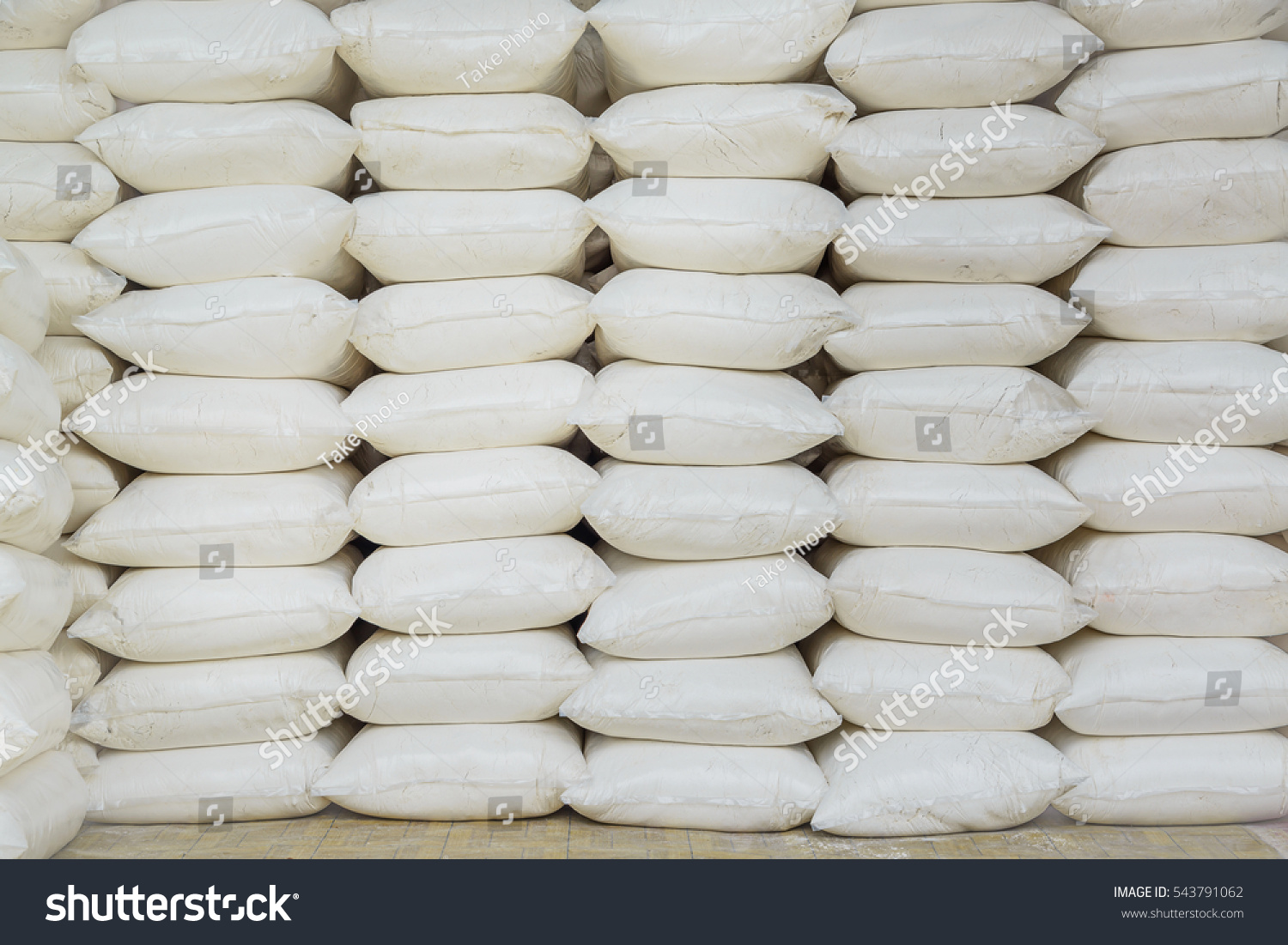 Pile Calcium Hydroxide Lime Bags Quicklime Stock Photo 543791062 ...