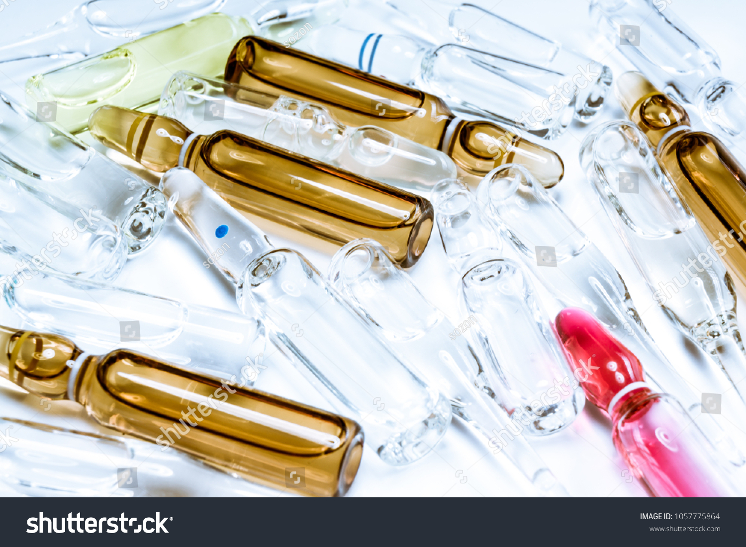 Download Pile Colorful Transparent Glass Ampoules Liquid Stock Photo Edit Now 1057775864 PSD Mockup Templates