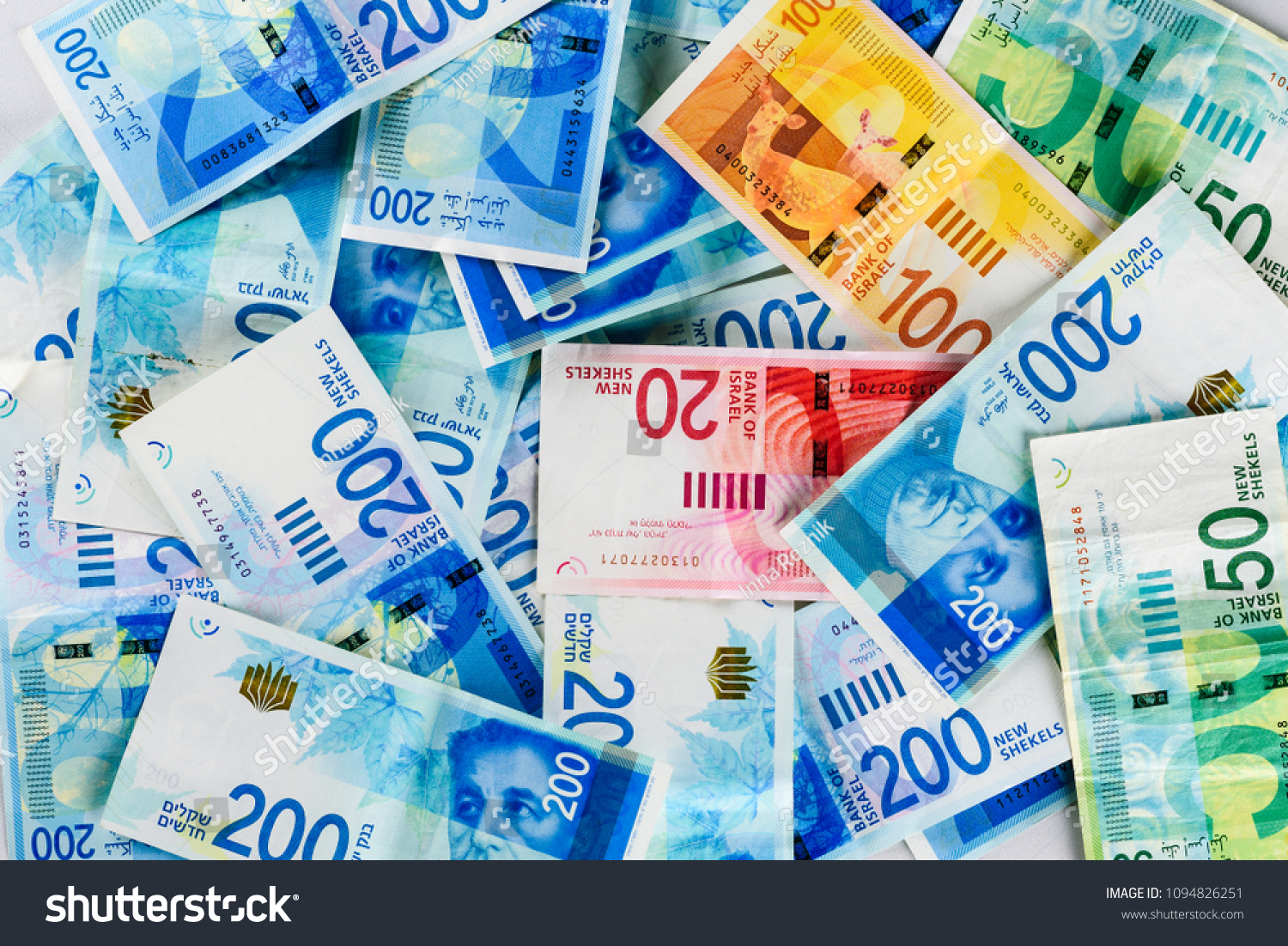 Pile Nis New Israeli Shekels Banknotes Stock Photo Edit Now Images, Photos, Reviews