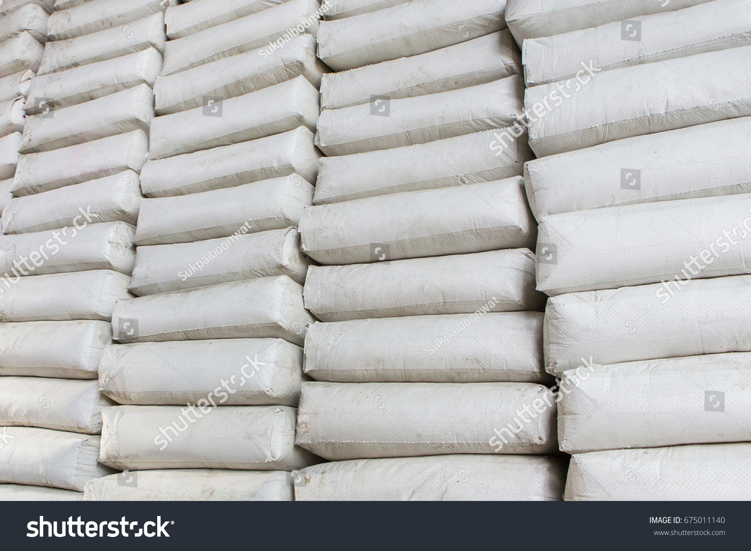 Pile White Plastic Sacks Warehouse Stock Photo 675011140 | Shutterstock