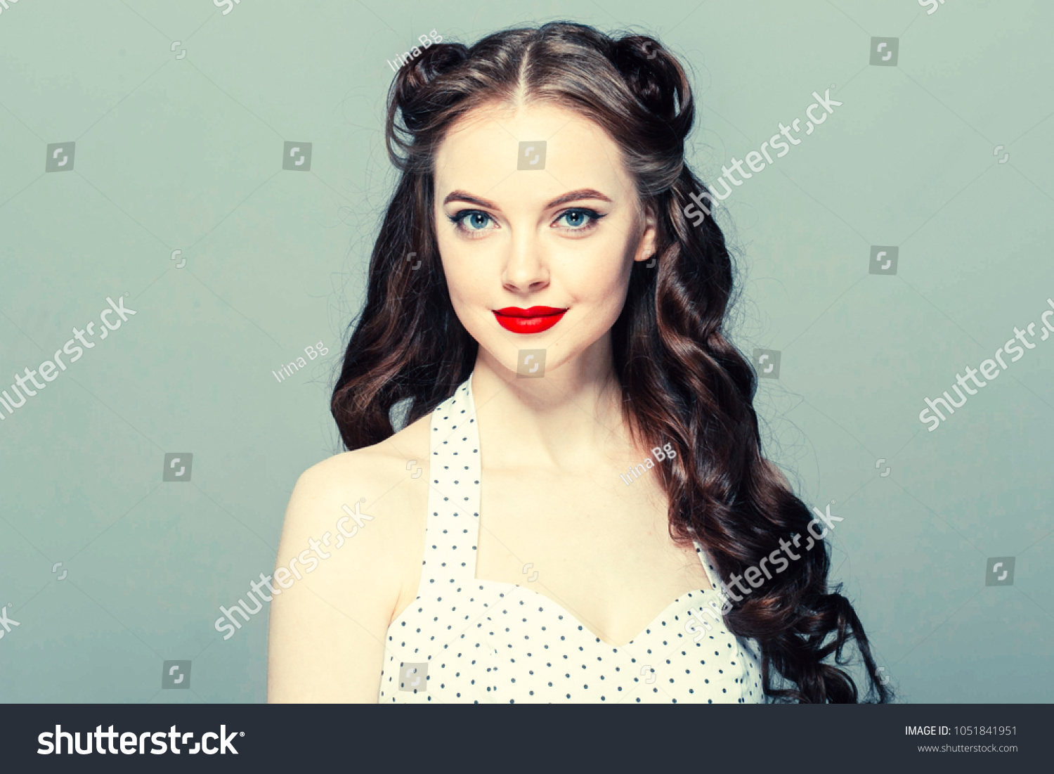 Pin Woman Vintage Beautiful Girl Pinup Stock Photo Edit Now