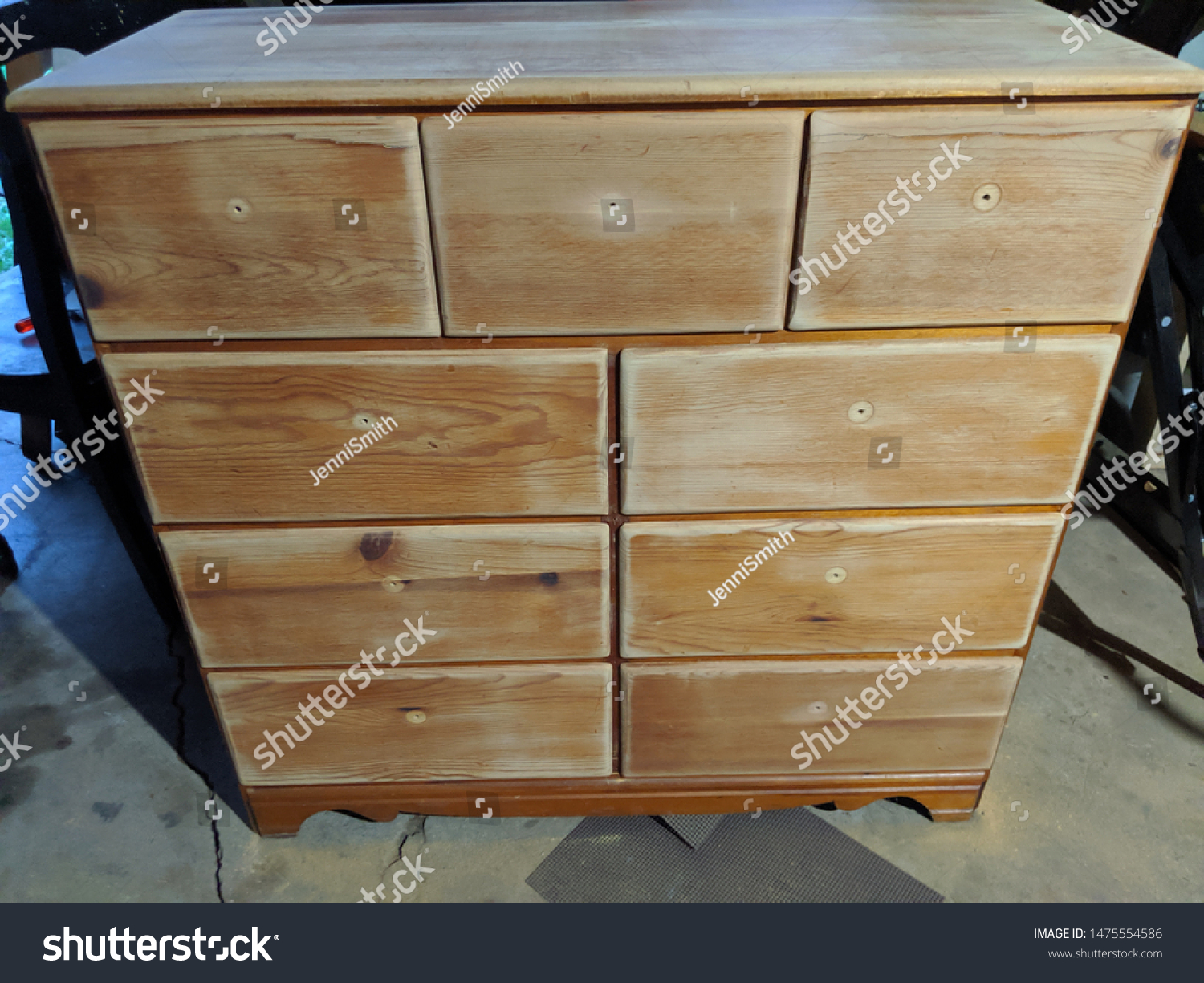 Pine Dresser Restoration On Childs Dresser Stock Photo Edit Now