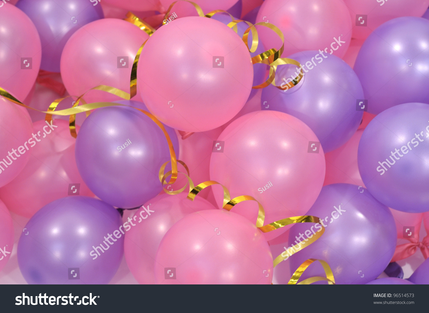 Pink Purple Balloon Stock Photo (Edit Now) 96514573 - Shutterstock