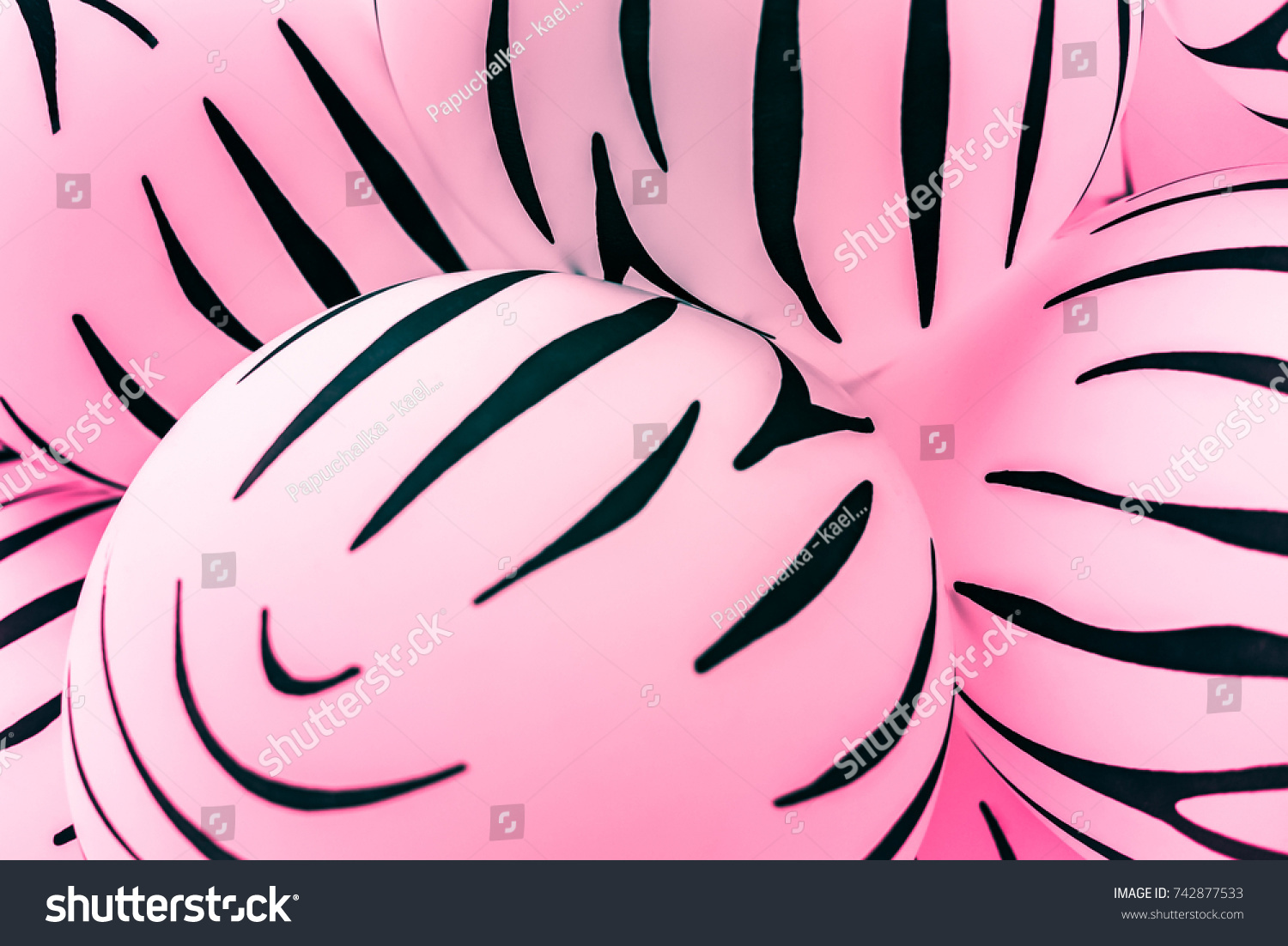 Pink Background Abstract Safari Animal Pattern Stock Photo Edit