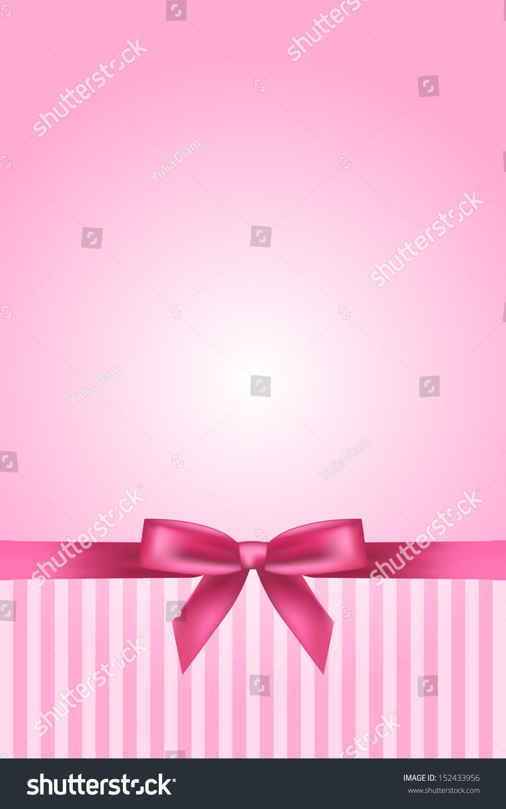 Pink Background Bow Stock Illustration 152433956 - Shutterstock