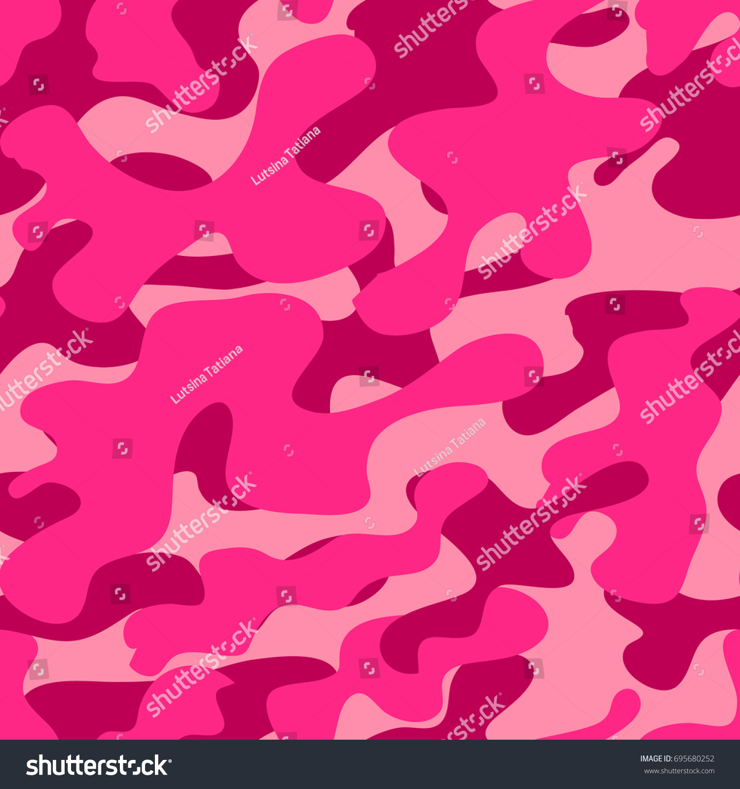 Pink Camouflage Background Seamless Pink Camouflage Stock Illustration ...