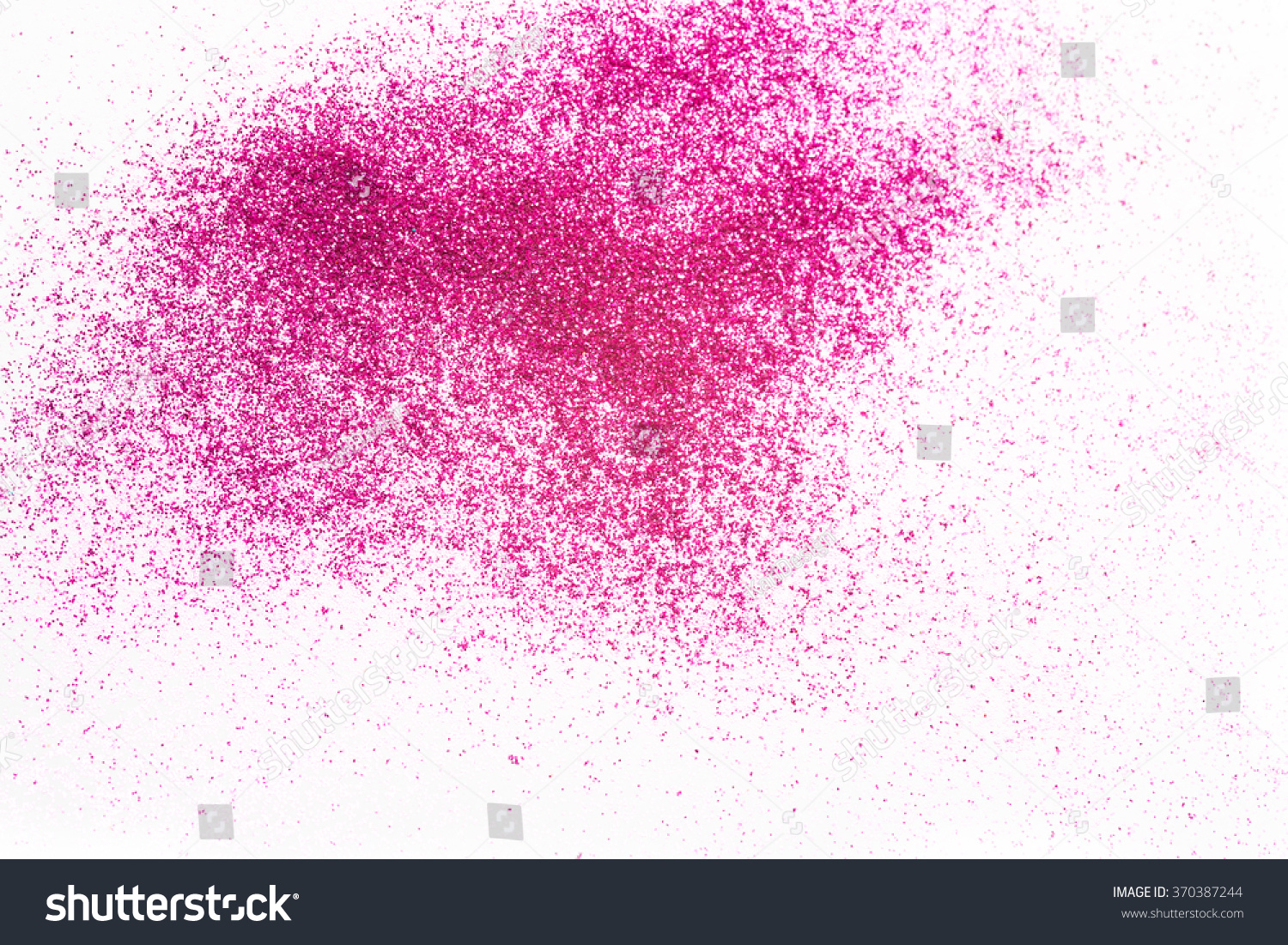 Pink Glitter On White Background Copy Stock Photo 370387244 - Shutterstock