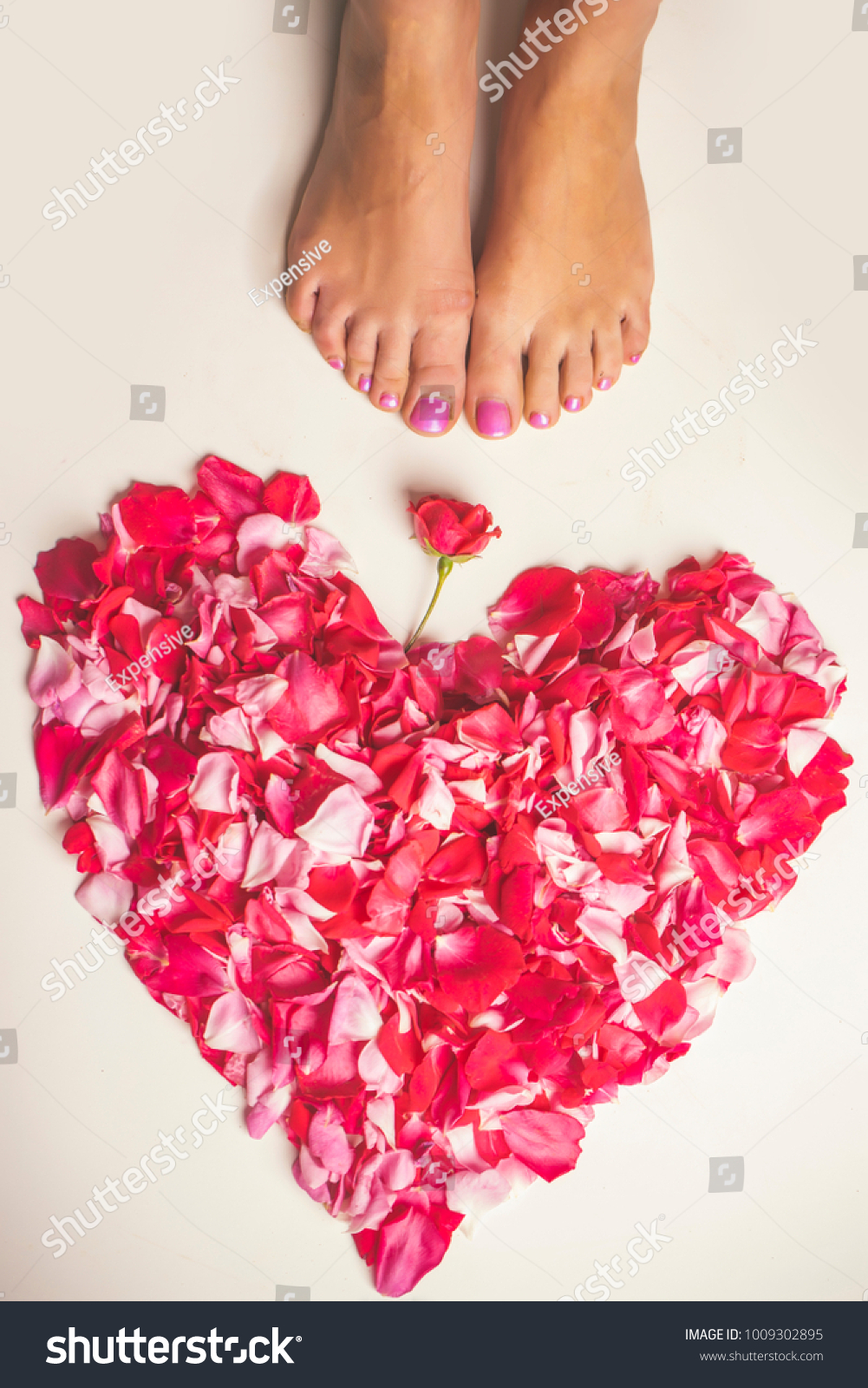 valentine day foot love