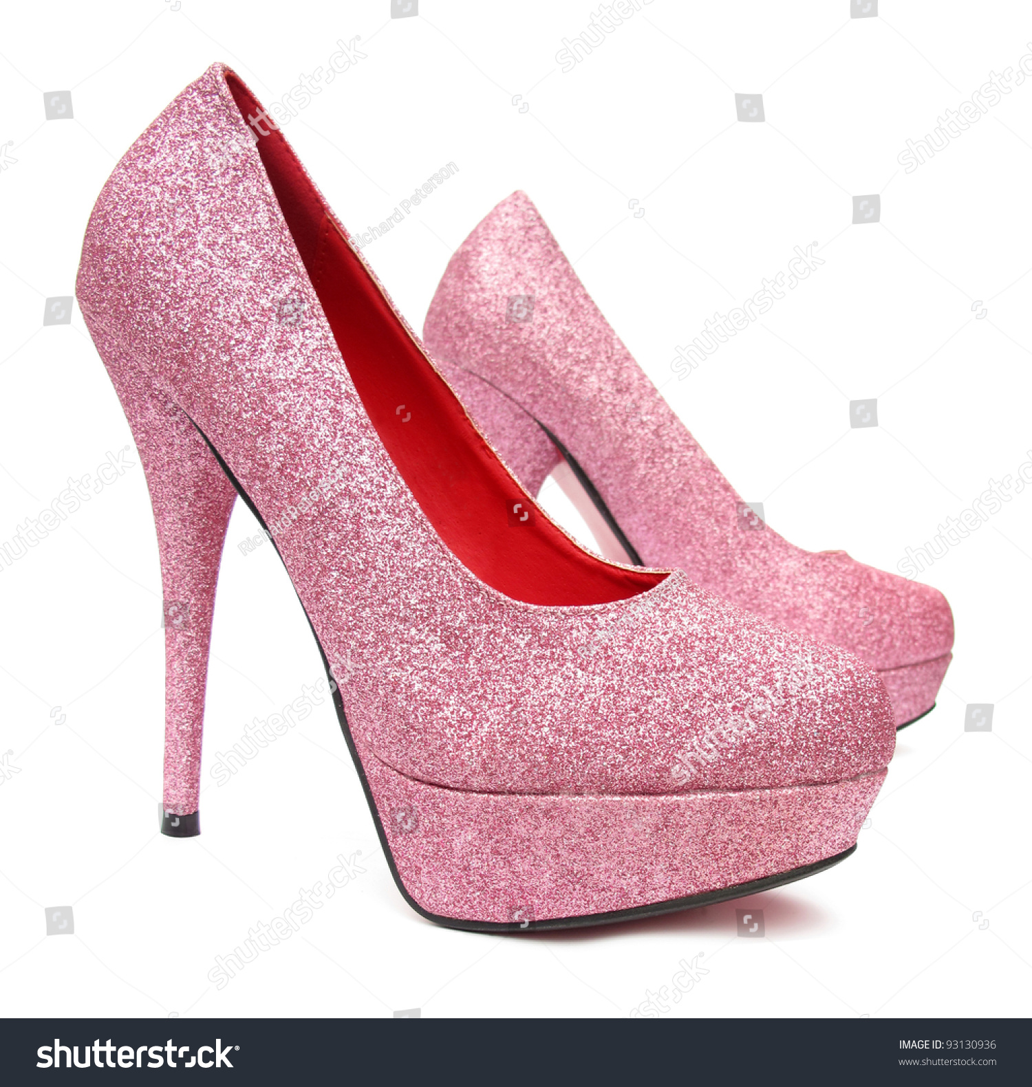 Pink High Heels Pump Shoes Stock Photo 93130936 : Shutterstock