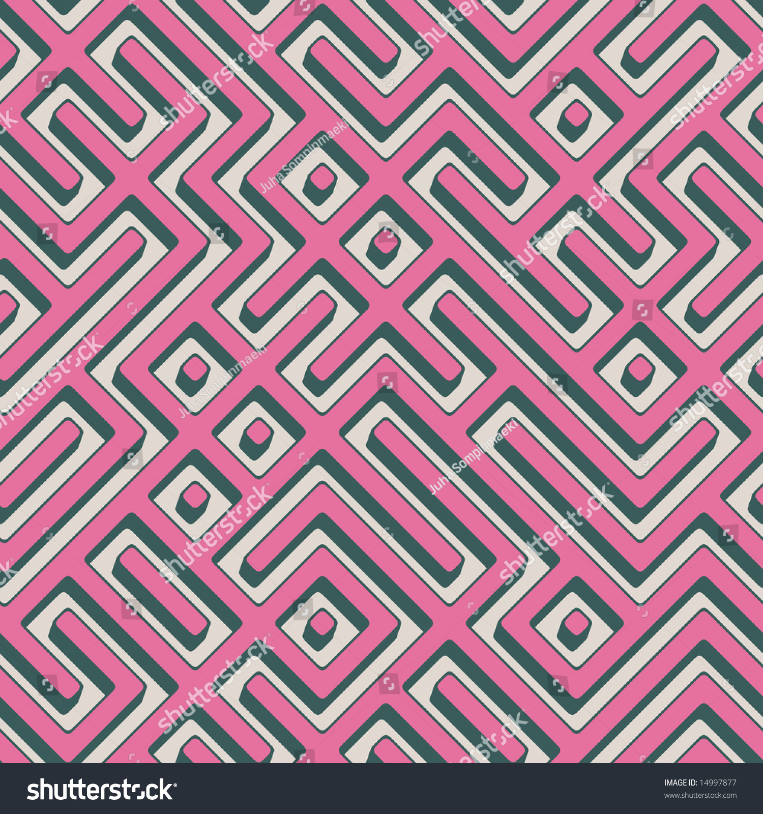 Pink Maze Seamless Texture Stock Illustration 14997877