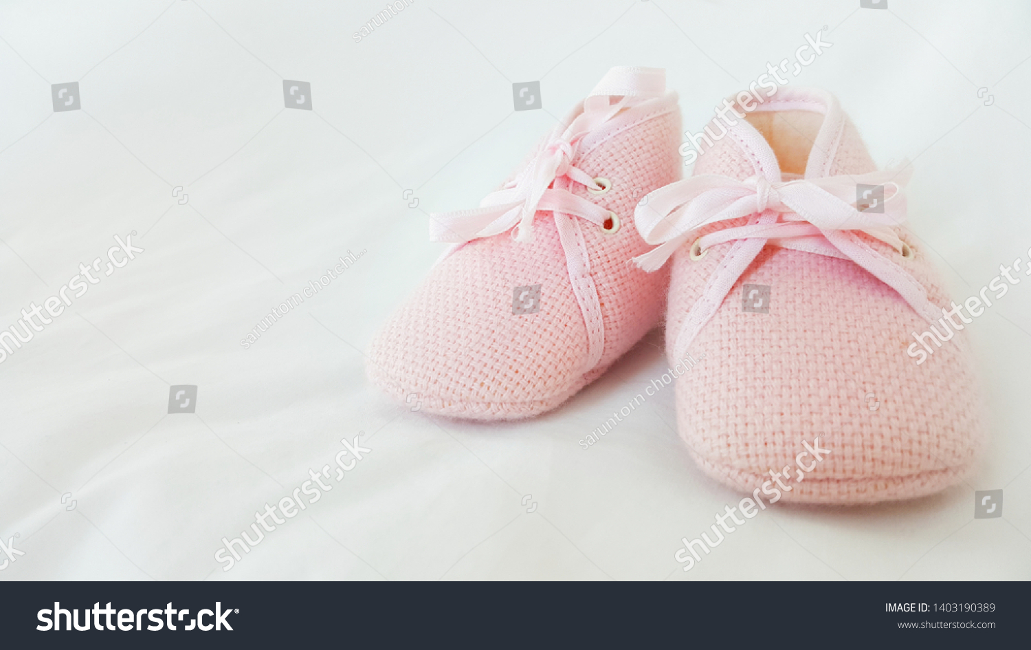 Pink Newborn Toddler Baby Girl Cribs Stock Photo Edit Now 1403190389