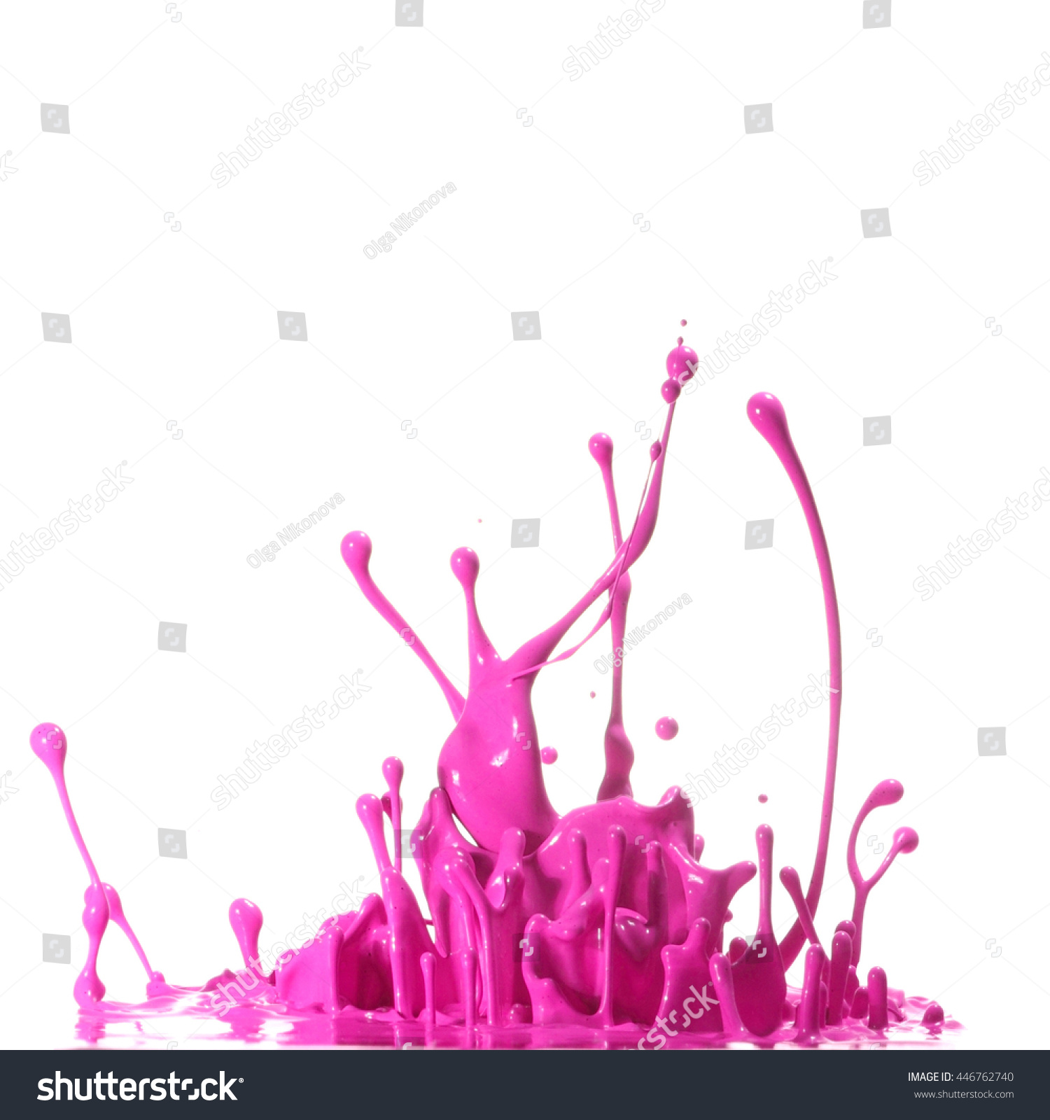 Pink Paint Splash White Background Stock Photo 446762740 | Shutterstock