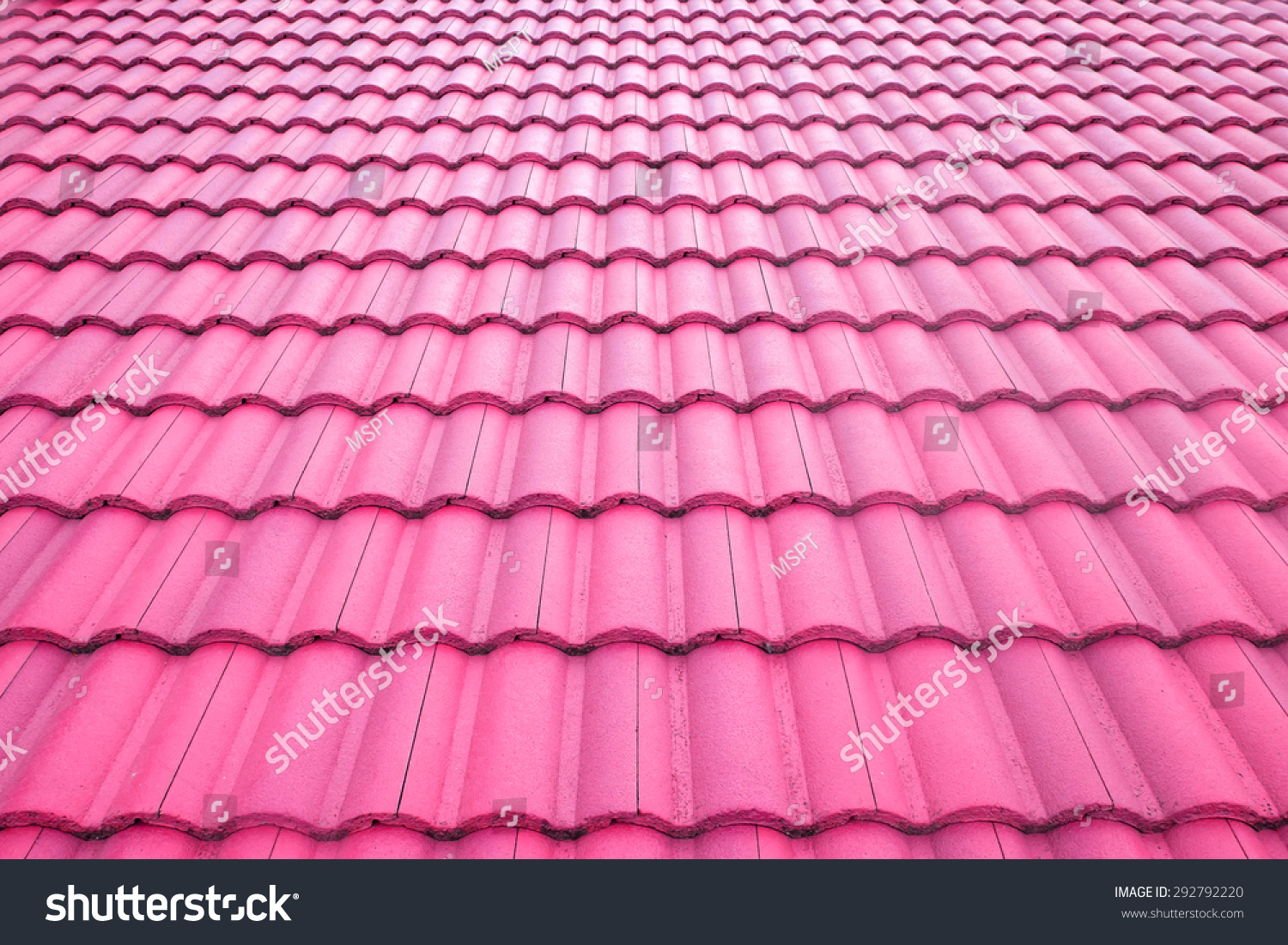 Pink Roof Tiles Seamless Texture Roof Stock Photo 