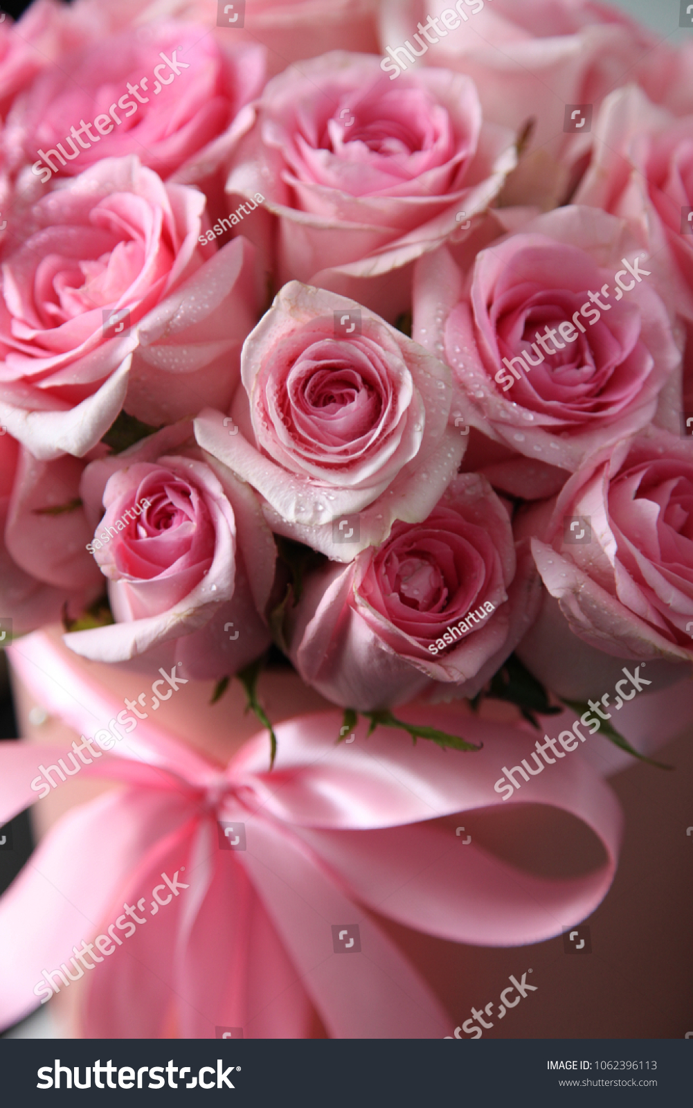 Pink Roses Bouquet Background Stock Photo 1062396113 | Shutterstock