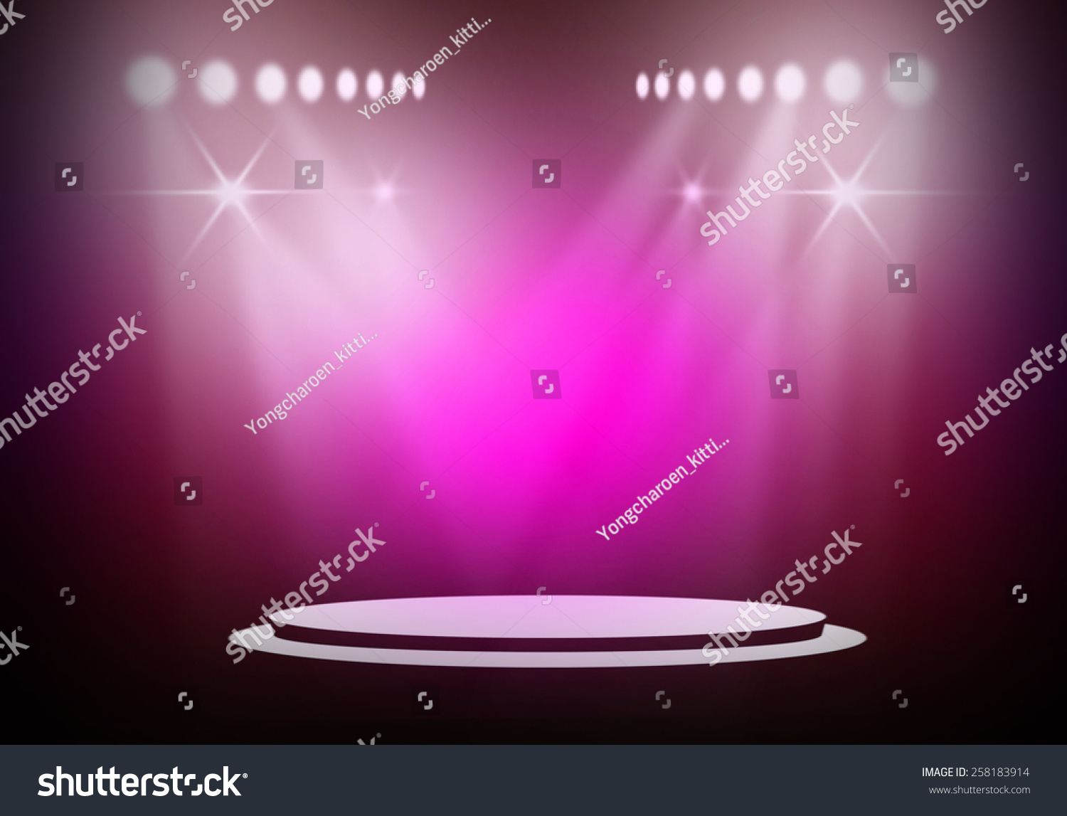 Pink Stage Light Background Stock Illustration 258183914 | Shutterstock