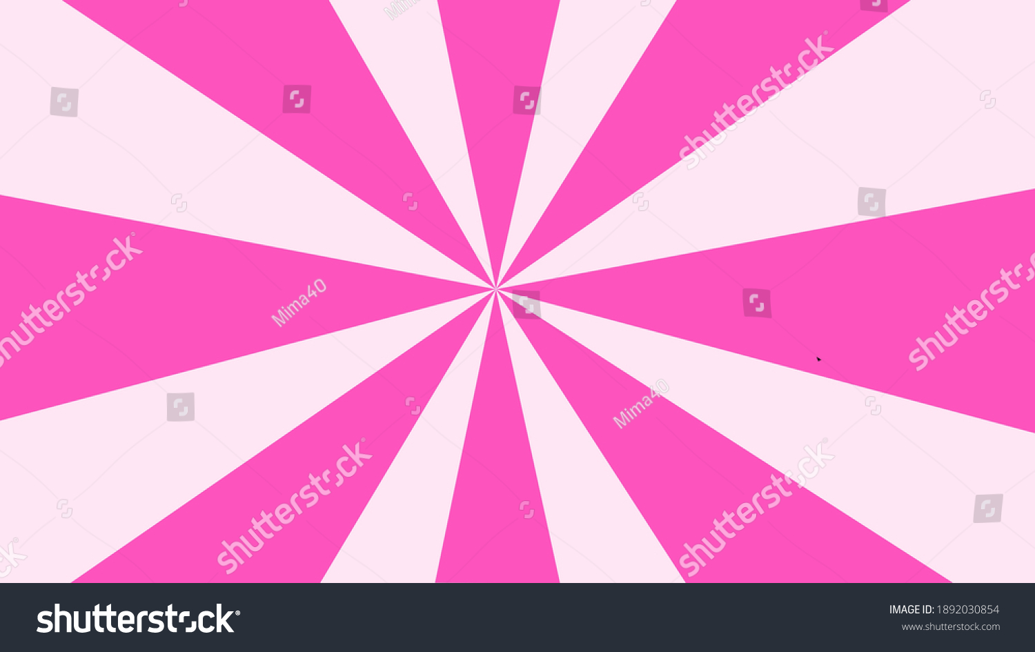 Pink Sunburst Retro Background Pop Art Stock Illustration 1892030854