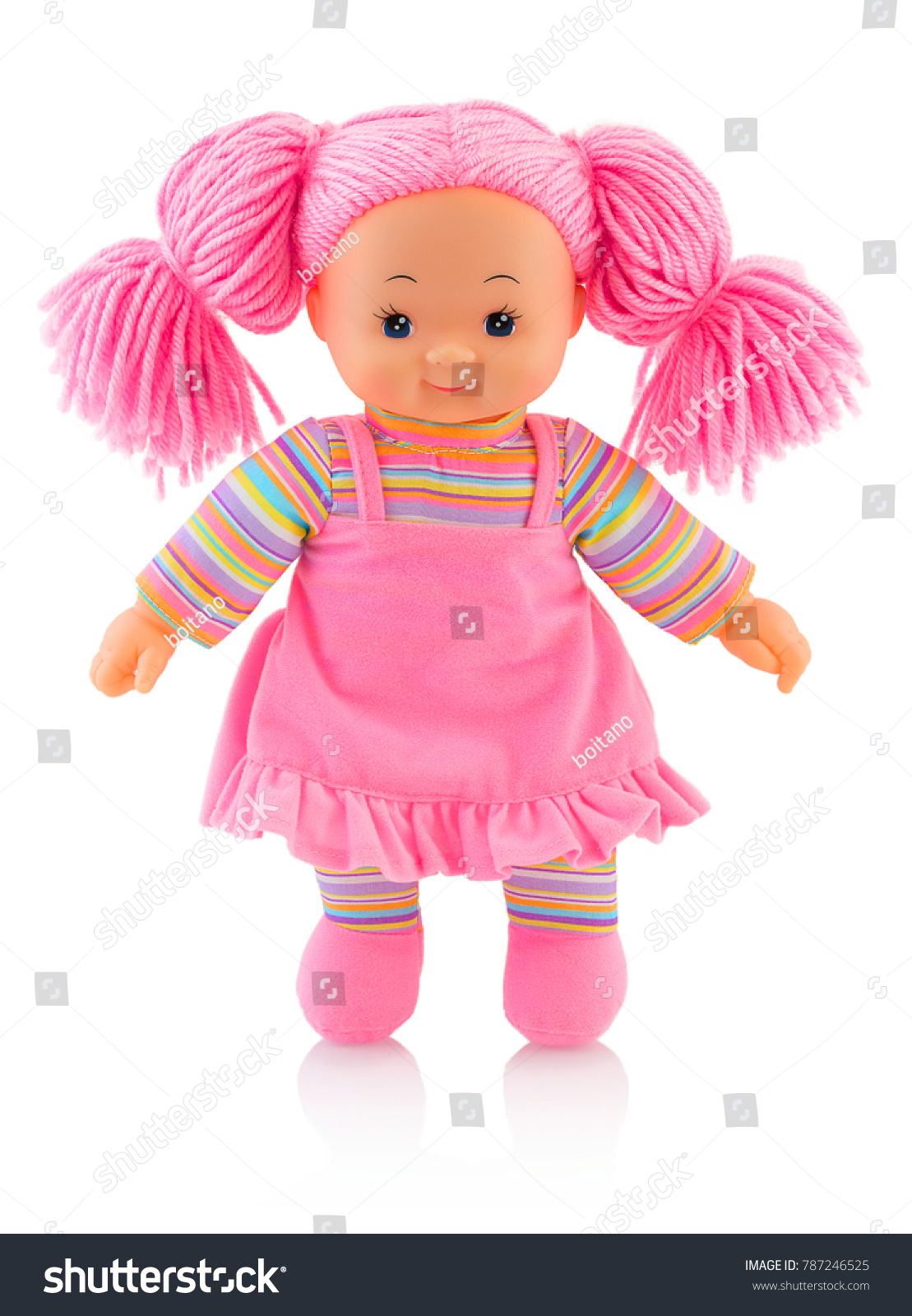 Pinky Plushie Doll Isolated On White Stock Photo Edit Now