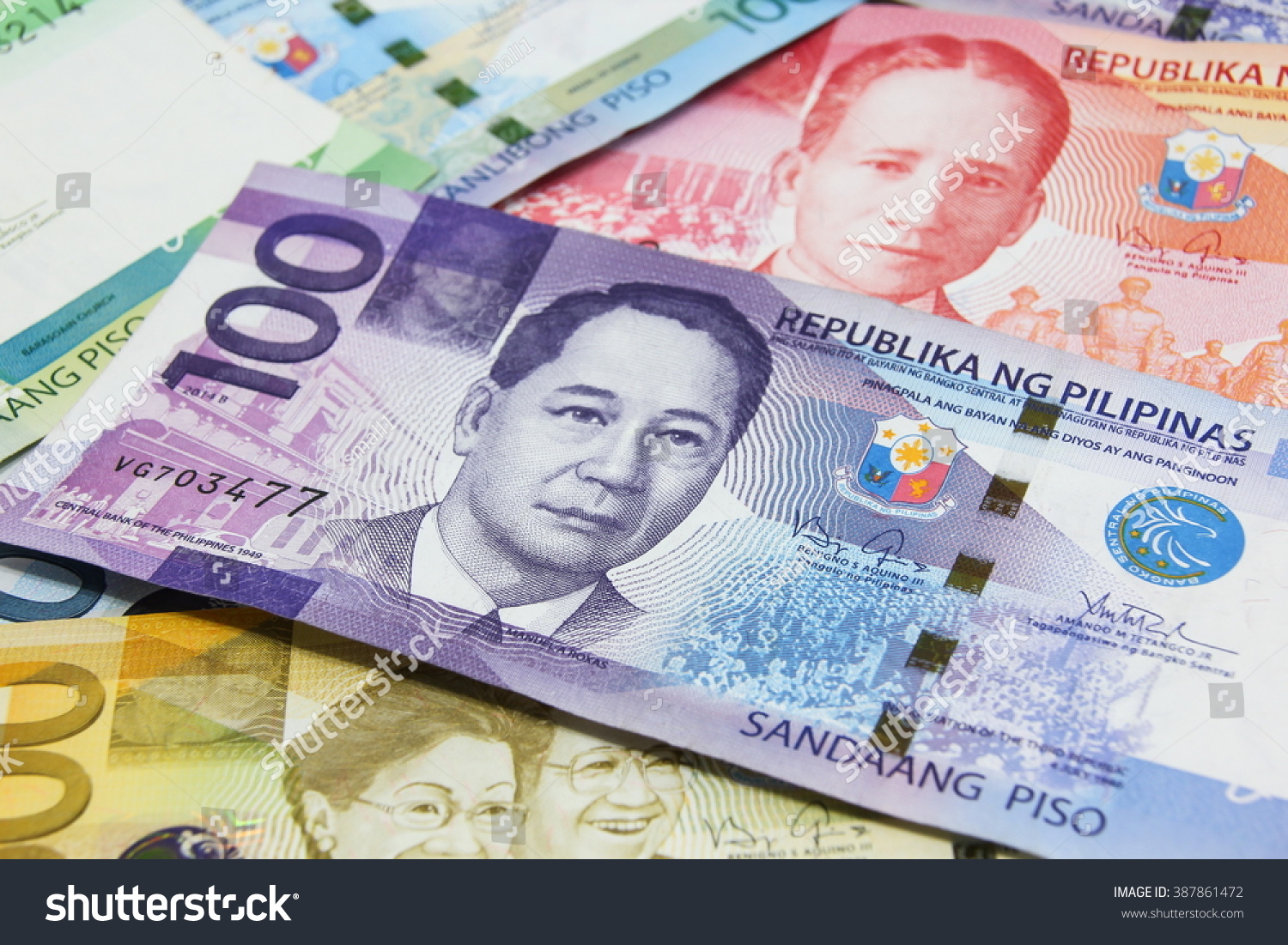 Piso Currency Philippine Stock Photo 387861472 - Shutterstock