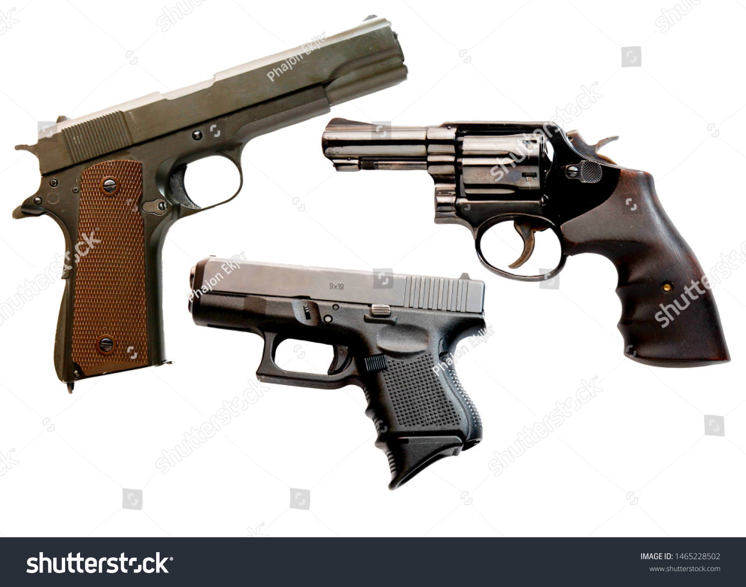 Pistol Bullet Size 38 Inch 45 の写真素材 今すぐ編集 1465228502