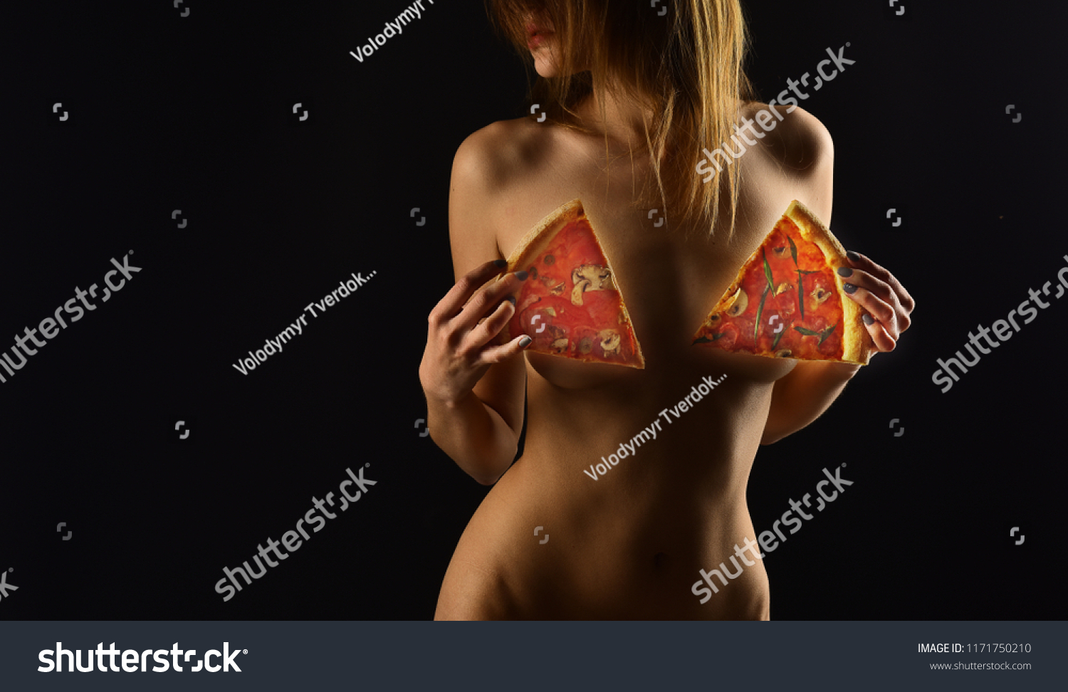 Nude pizza girl