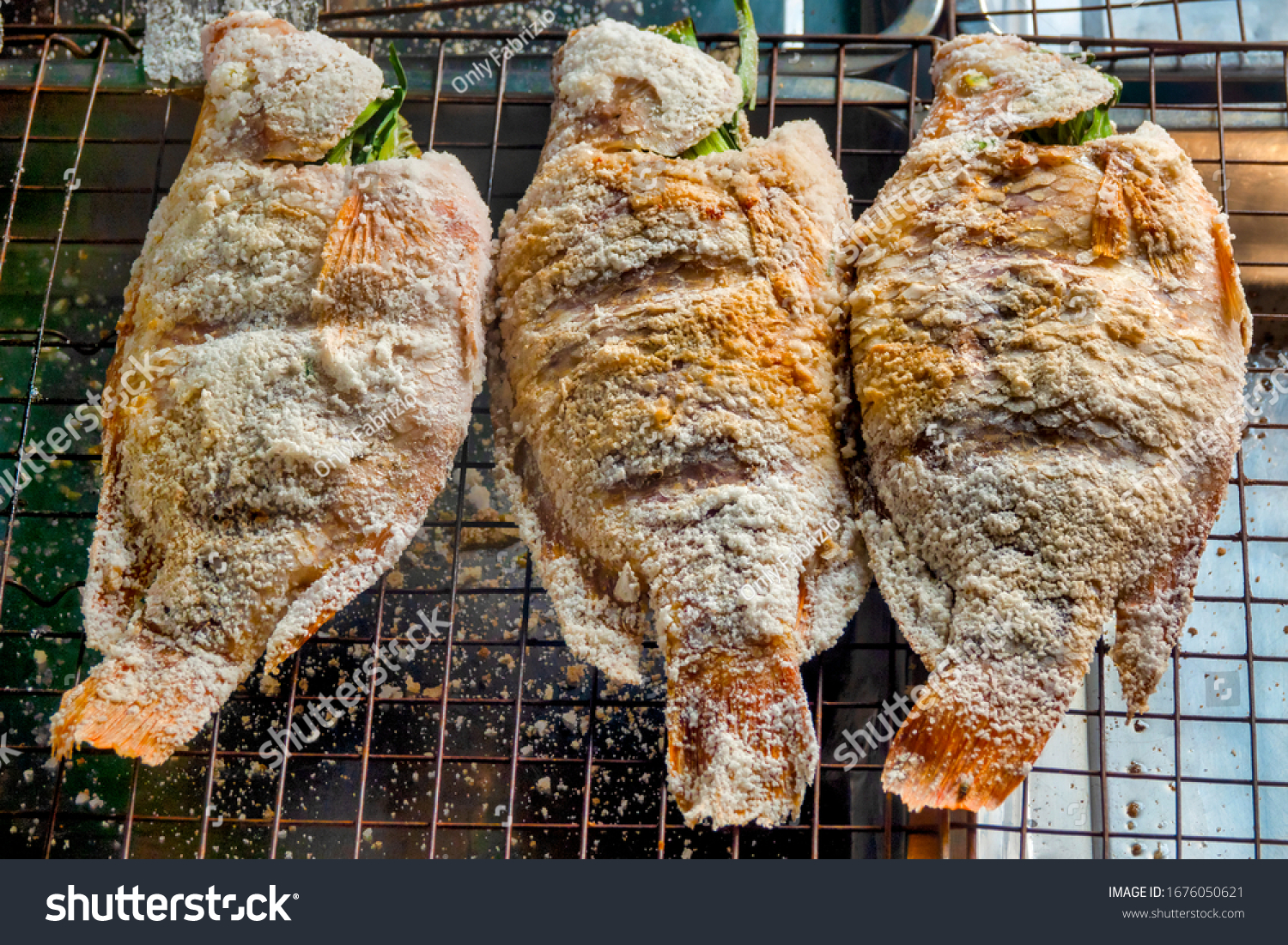 プラパオ タイの塩焼き魚 の写真素材 今すぐ編集