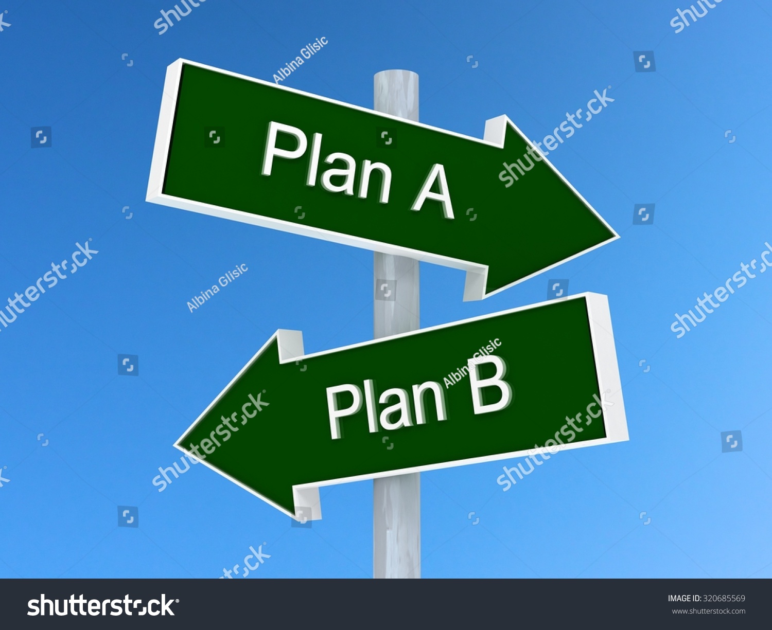 Plan Vs Plan B Sign First: ภาพประกอบสต็อก 320685569 | Shutterstock