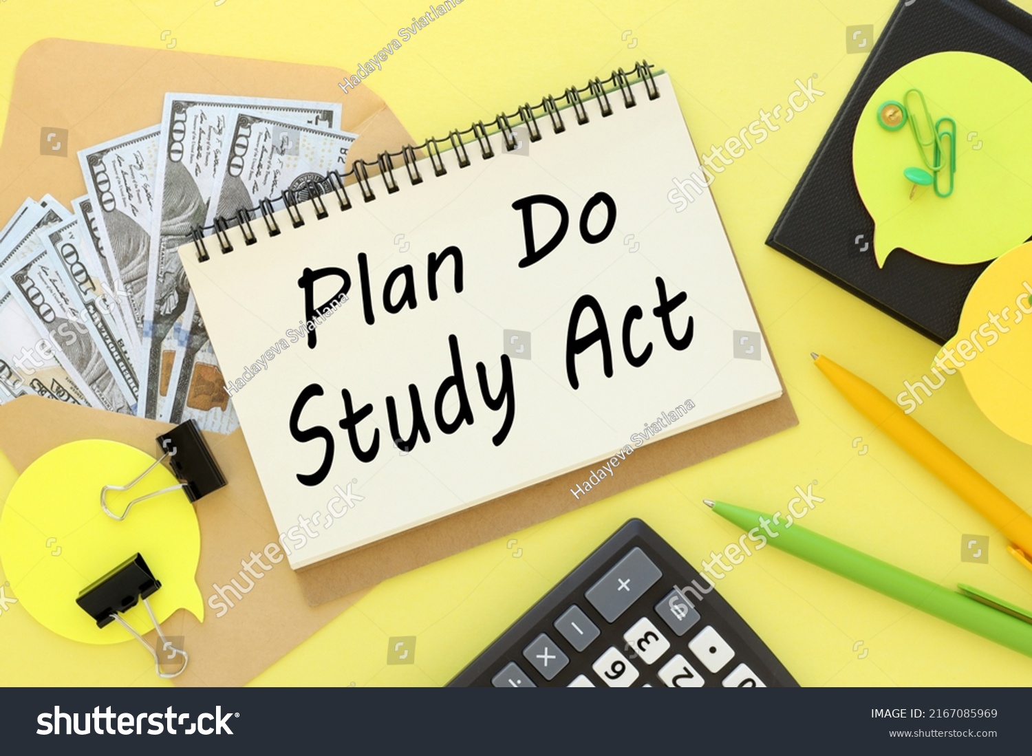 Plan Do Study Act Written On Stock Photo 2167085969 | Shutterstock