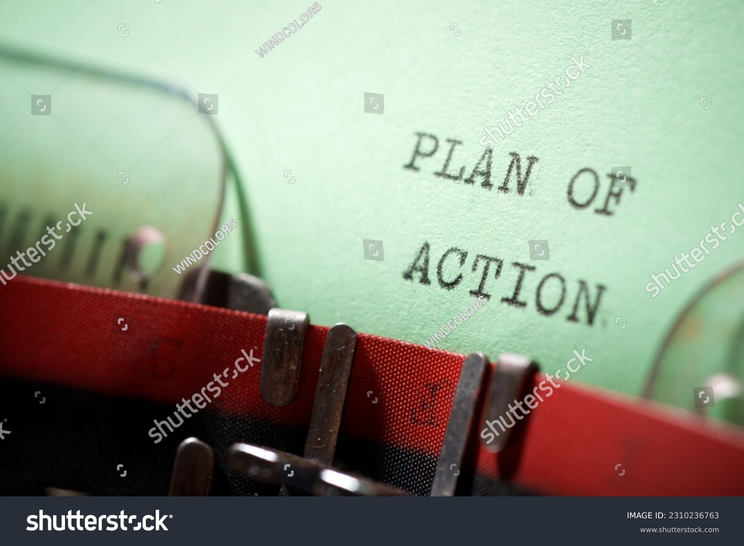  Soft Green Dual Curve Template Design Featuring Plan of Action Text