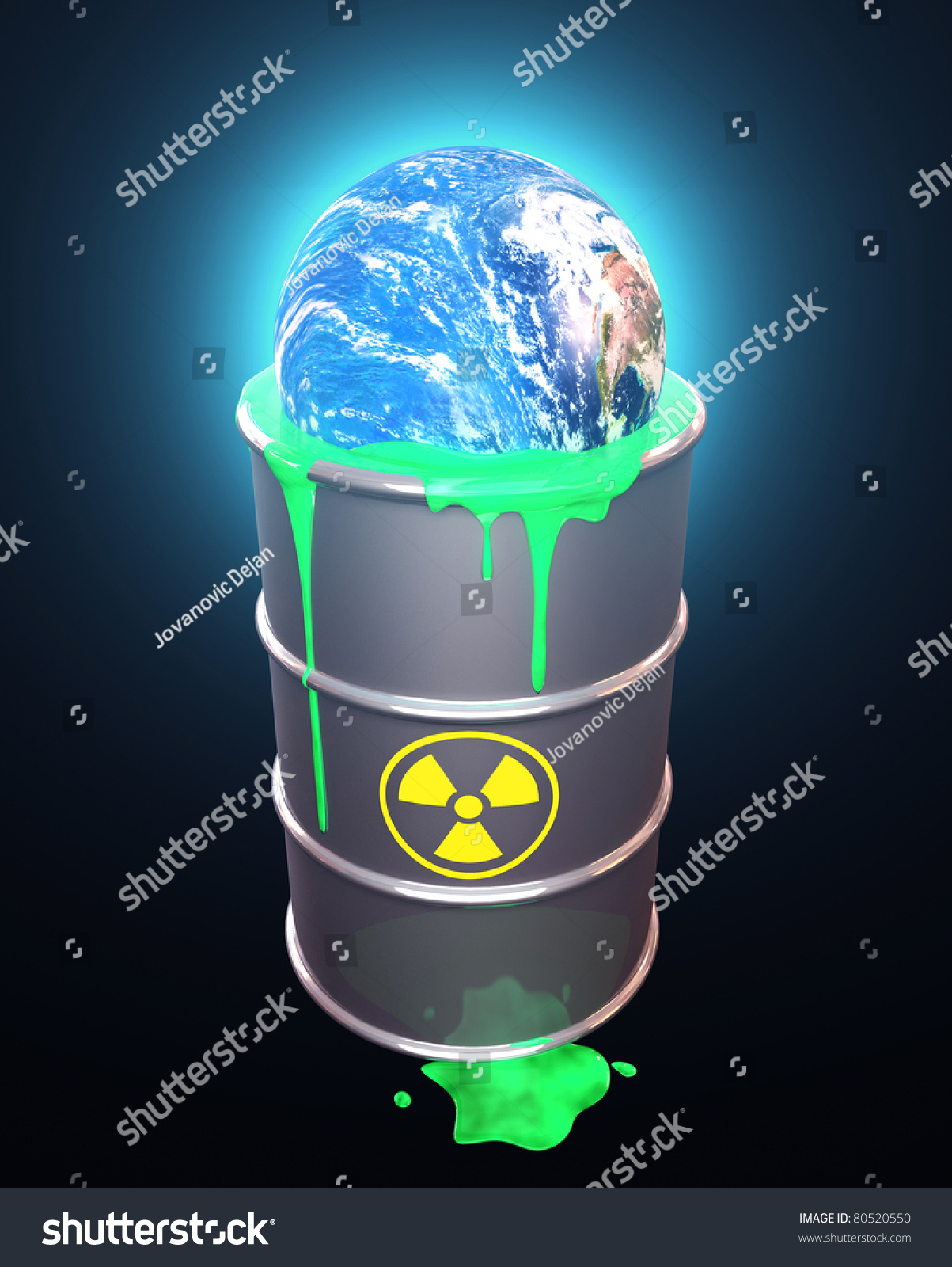 Planet Earth Radioactive Waste Stock Illustration 80520550 - Shutterstock