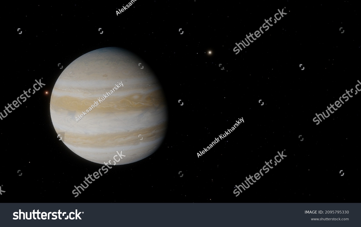 Planet Jupiter Gas Giant Jupiter 3d Stock Illustration 2095795330 ...