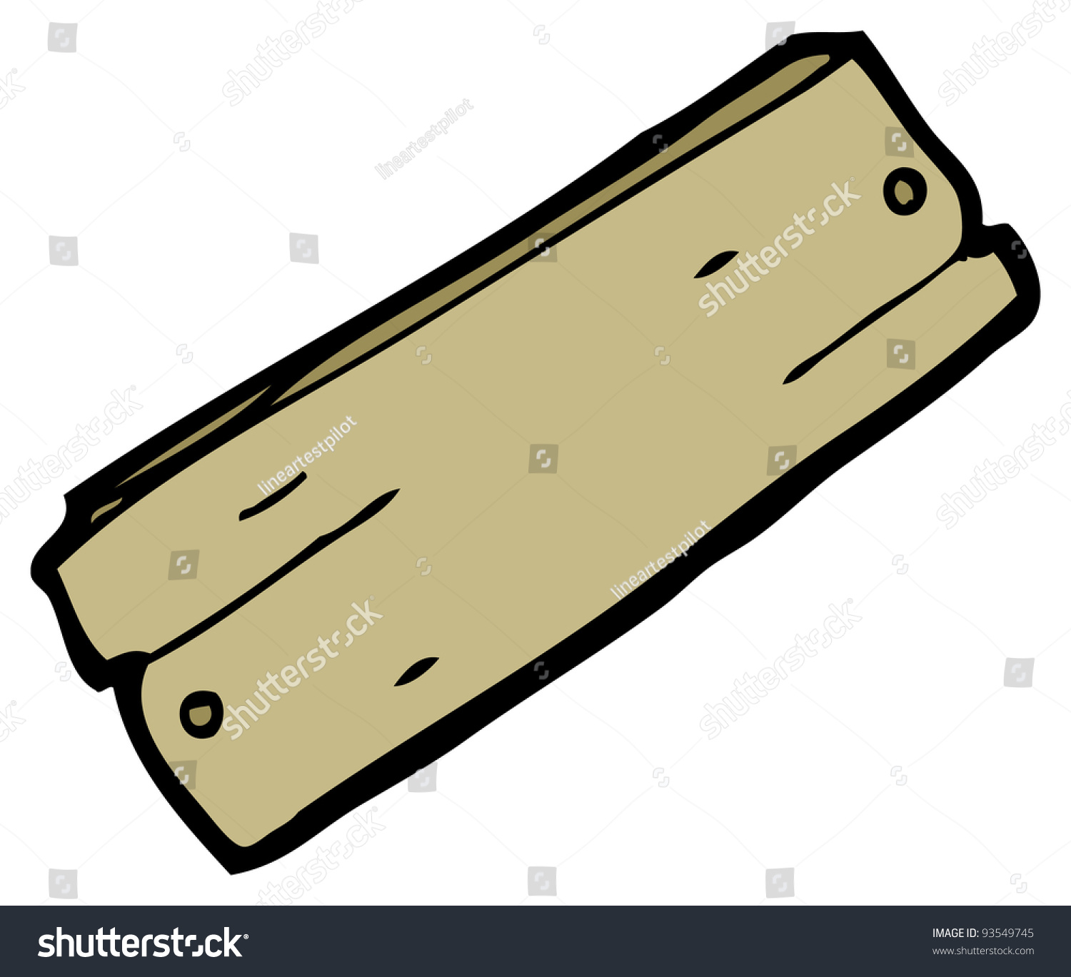 Plank Cartoon Raster Version Stock Illustration 93549745 - Shutterstock