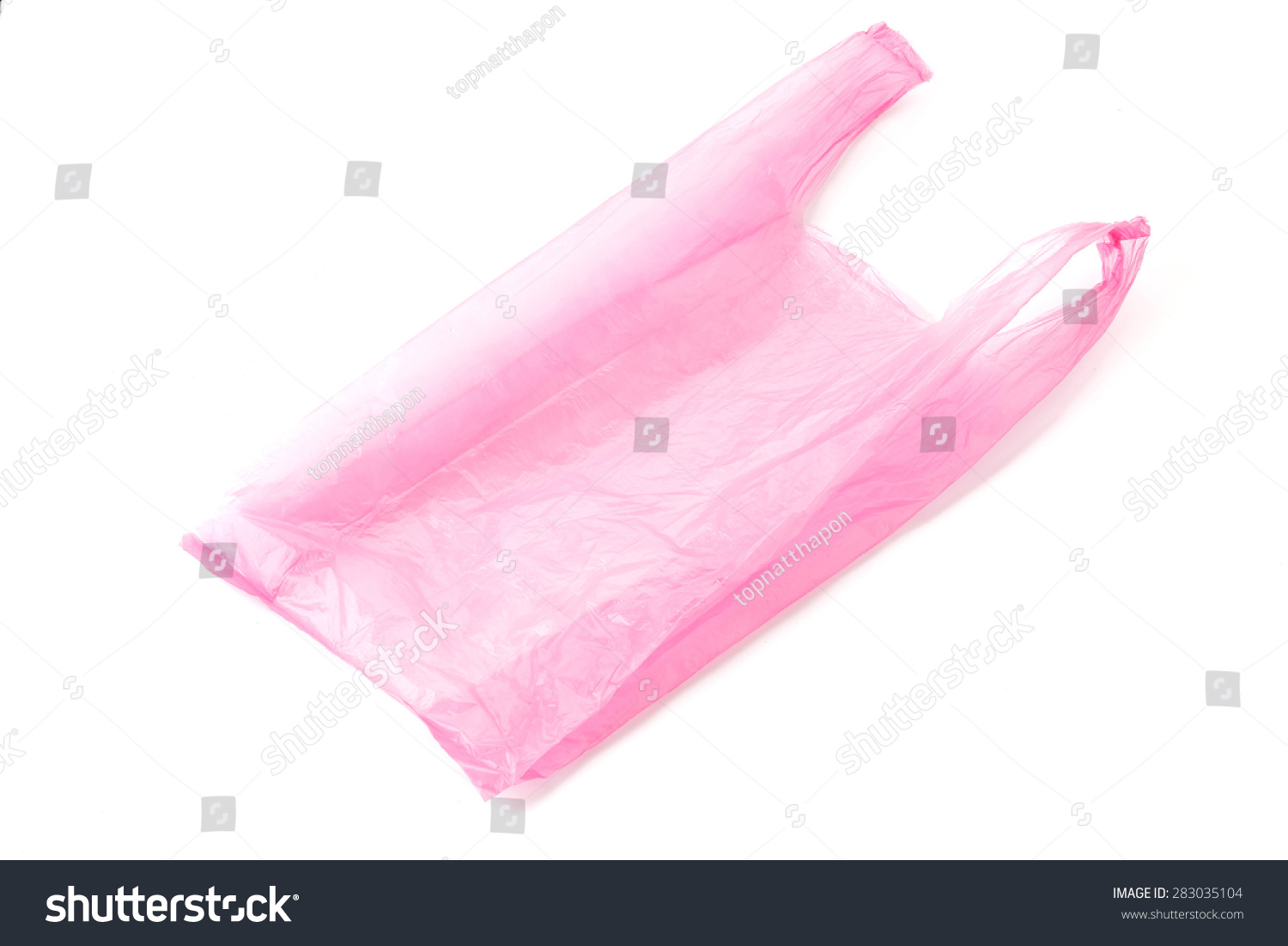 Plastic Bag On White Background Stock Photo 283035104 - Shutterstock