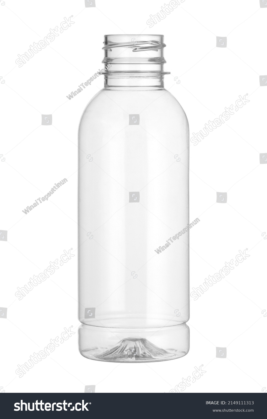 Plastic Beverage Bottle Disposable Clipping Path Stock Photo 2149111313 ...